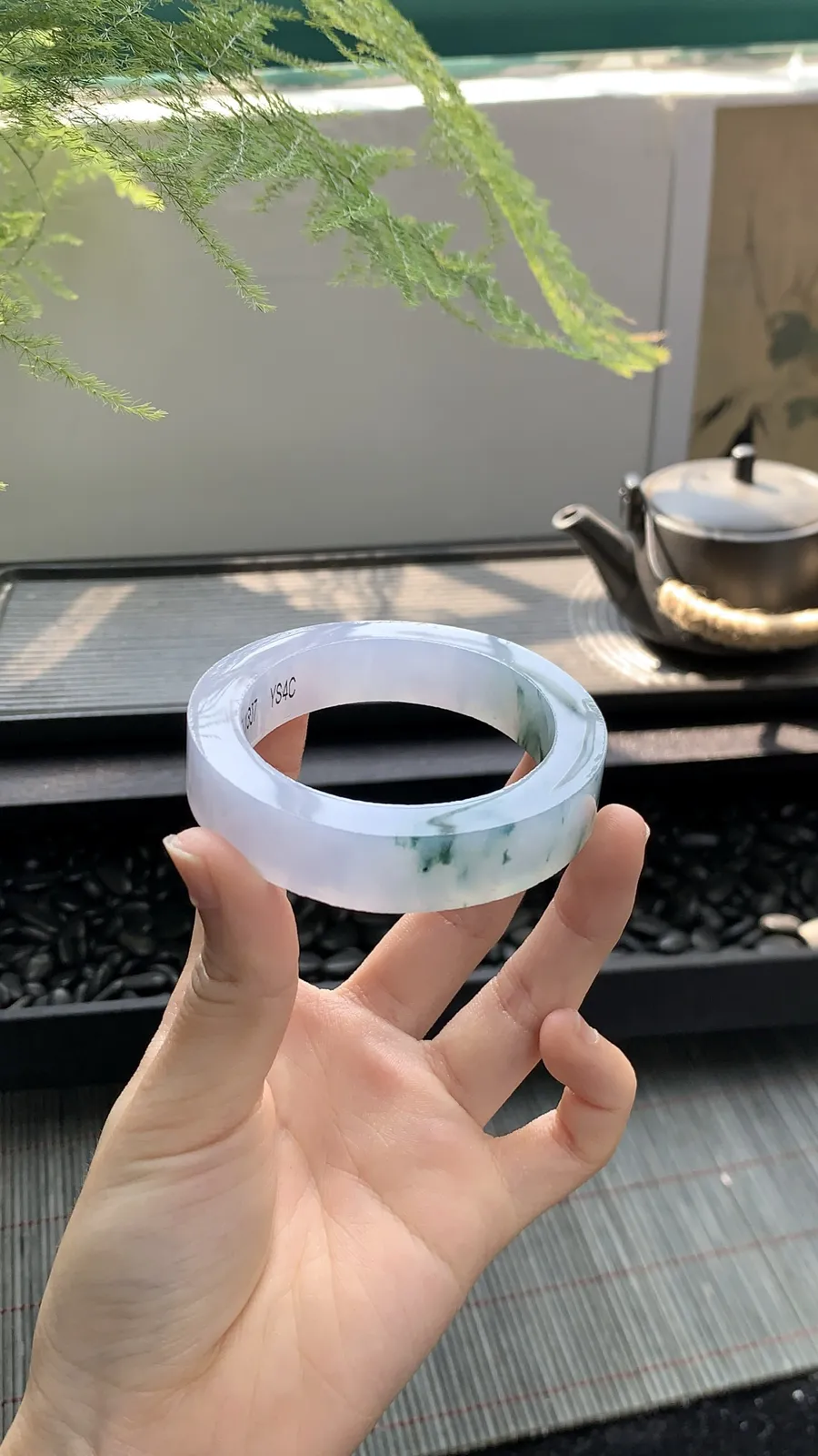 🪻【冰紫飘花贵妃镯胚】