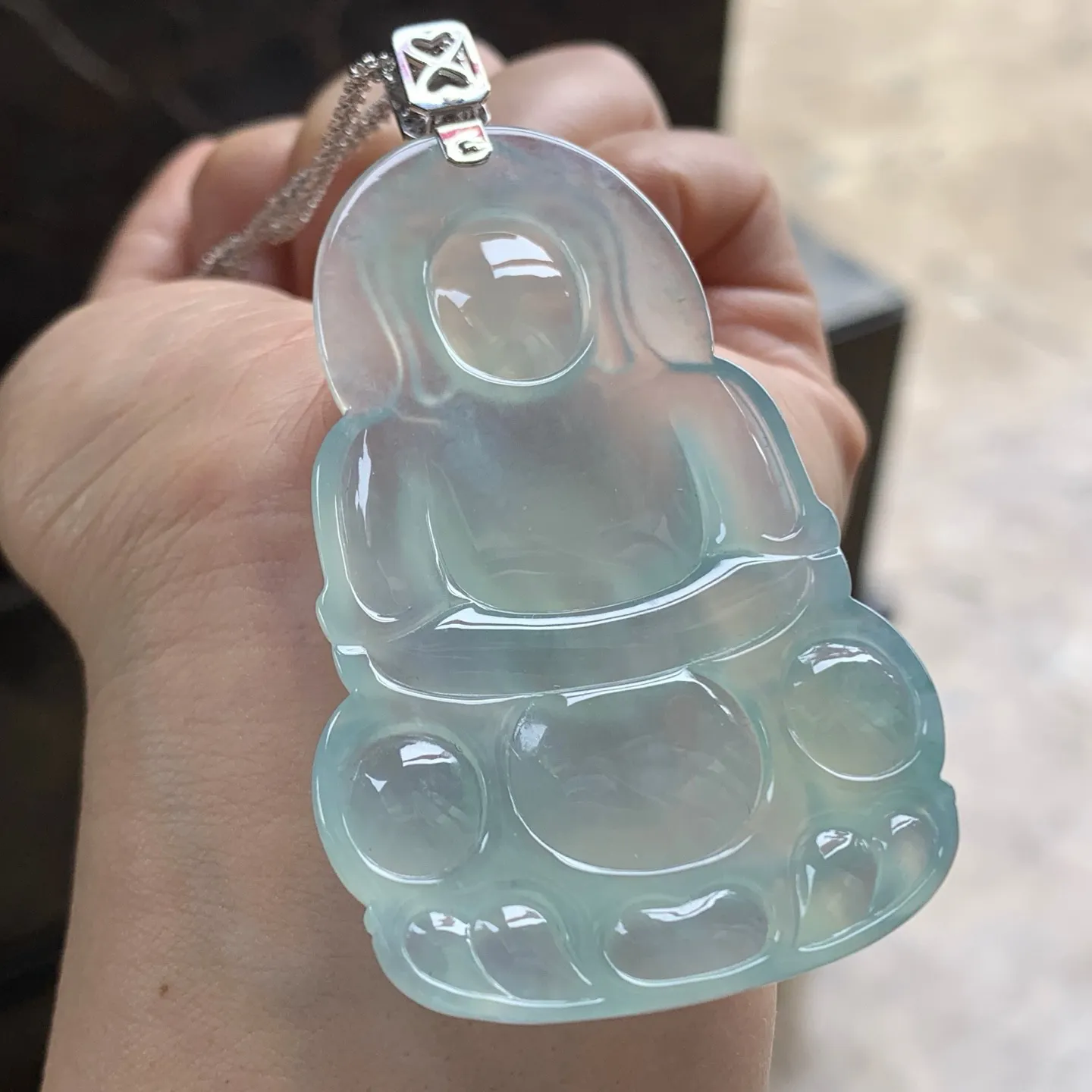 金扣冰晴水观音^_^冰透 尺寸64.2