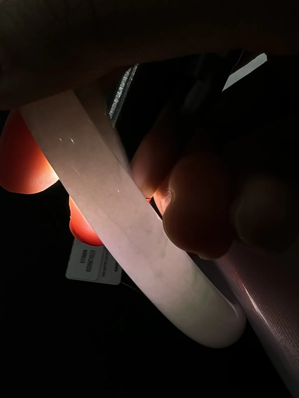 贵妃镯53.6圈口，翡翠冰糯种春带彩手镯