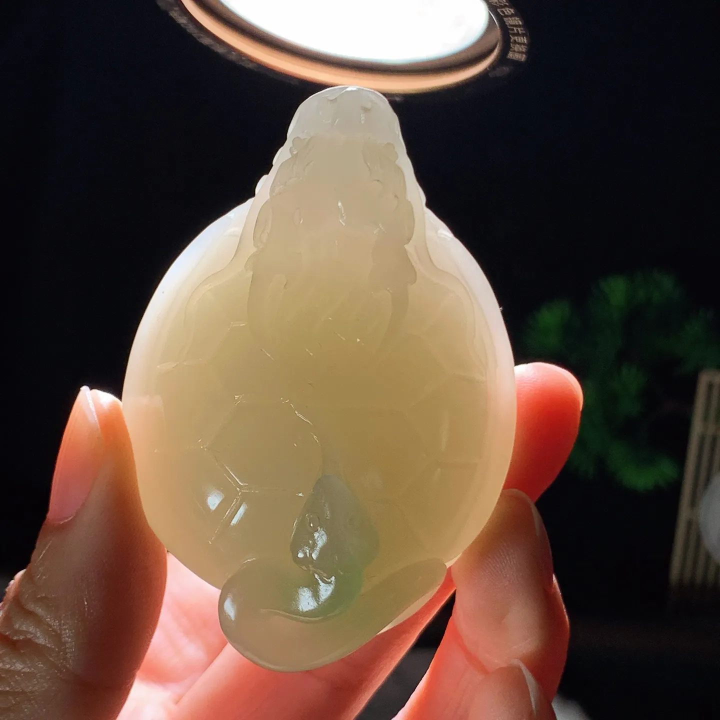 和田玉青海翠翠青玄武把件 尺寸61/43/25重93克。玉质细腻油润。手推出油。品相大气 lt260202