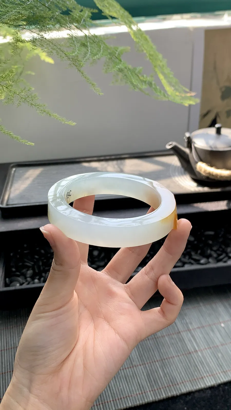  特色冰黄翡镯胚