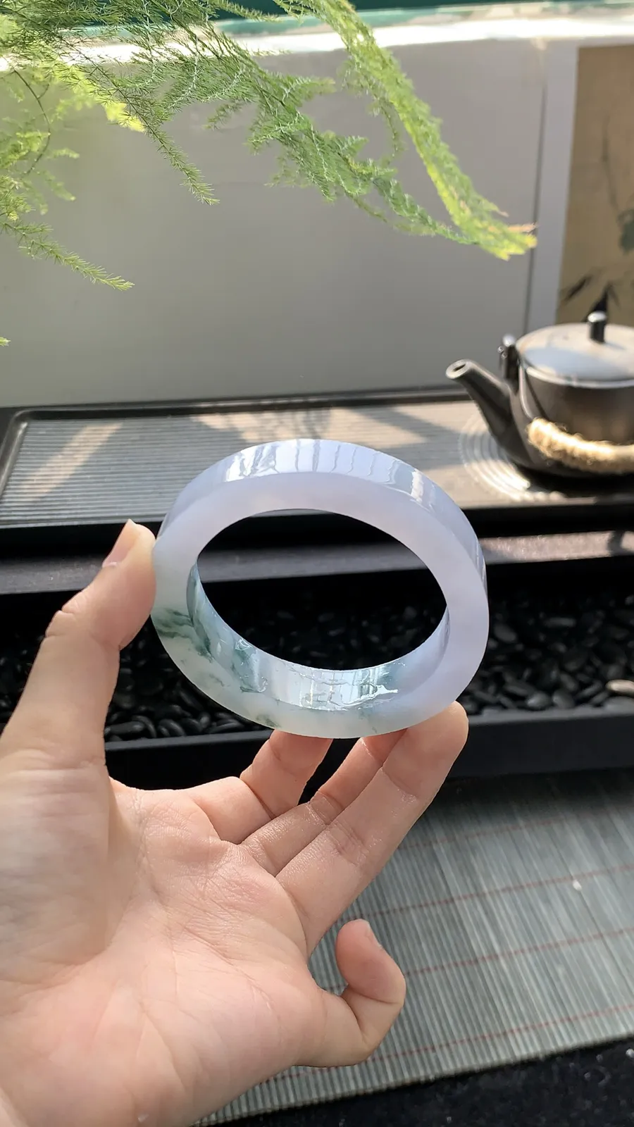 🪻【冰紫飘花贵妃镯胚】