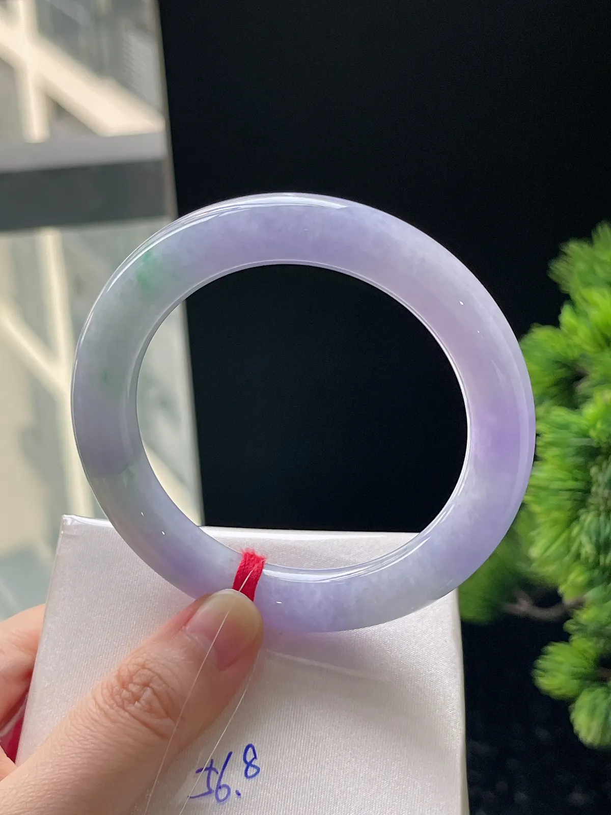 圆条56，翡翠春彩手镯