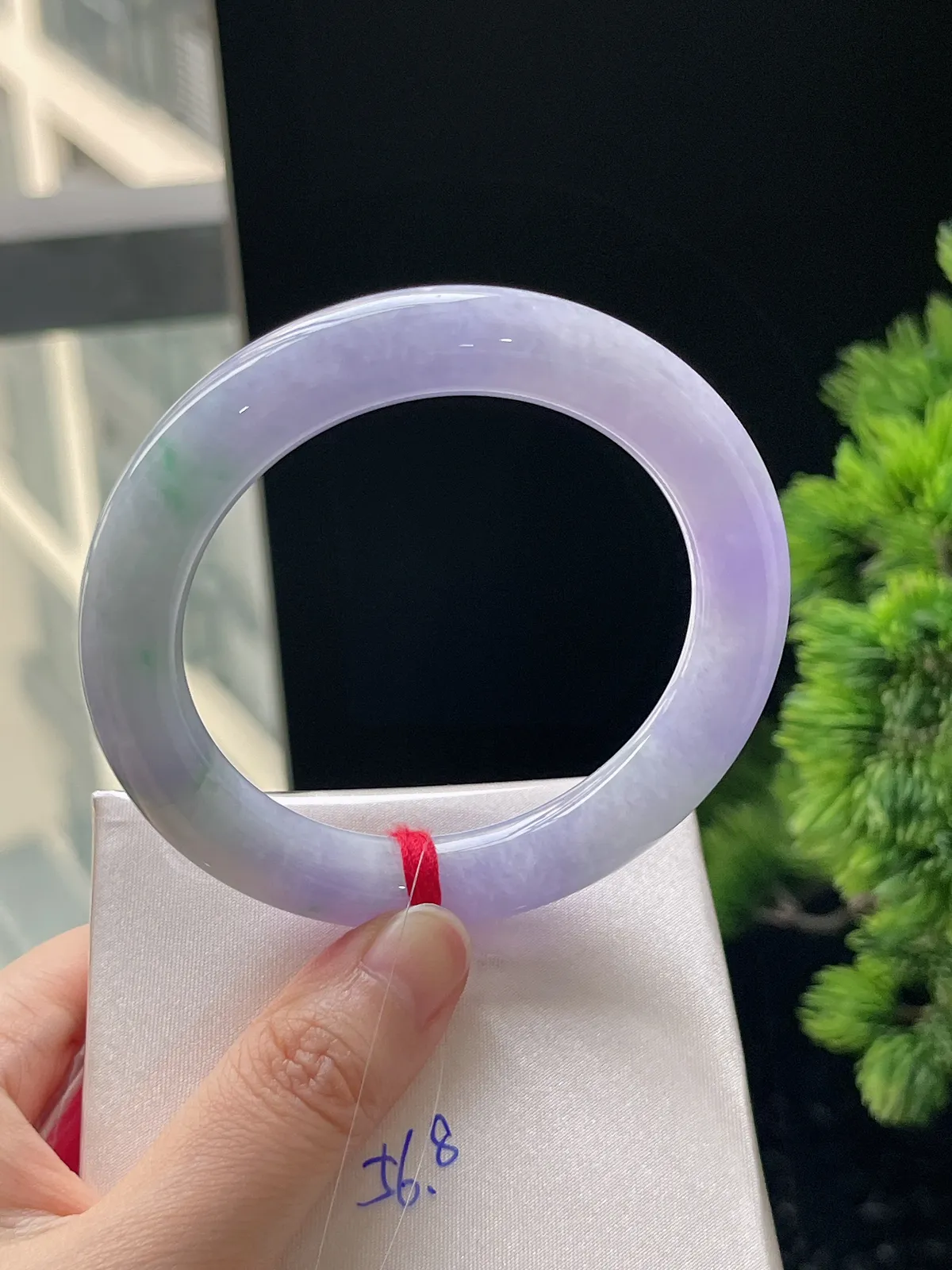 圆条56，翡翠春彩手镯