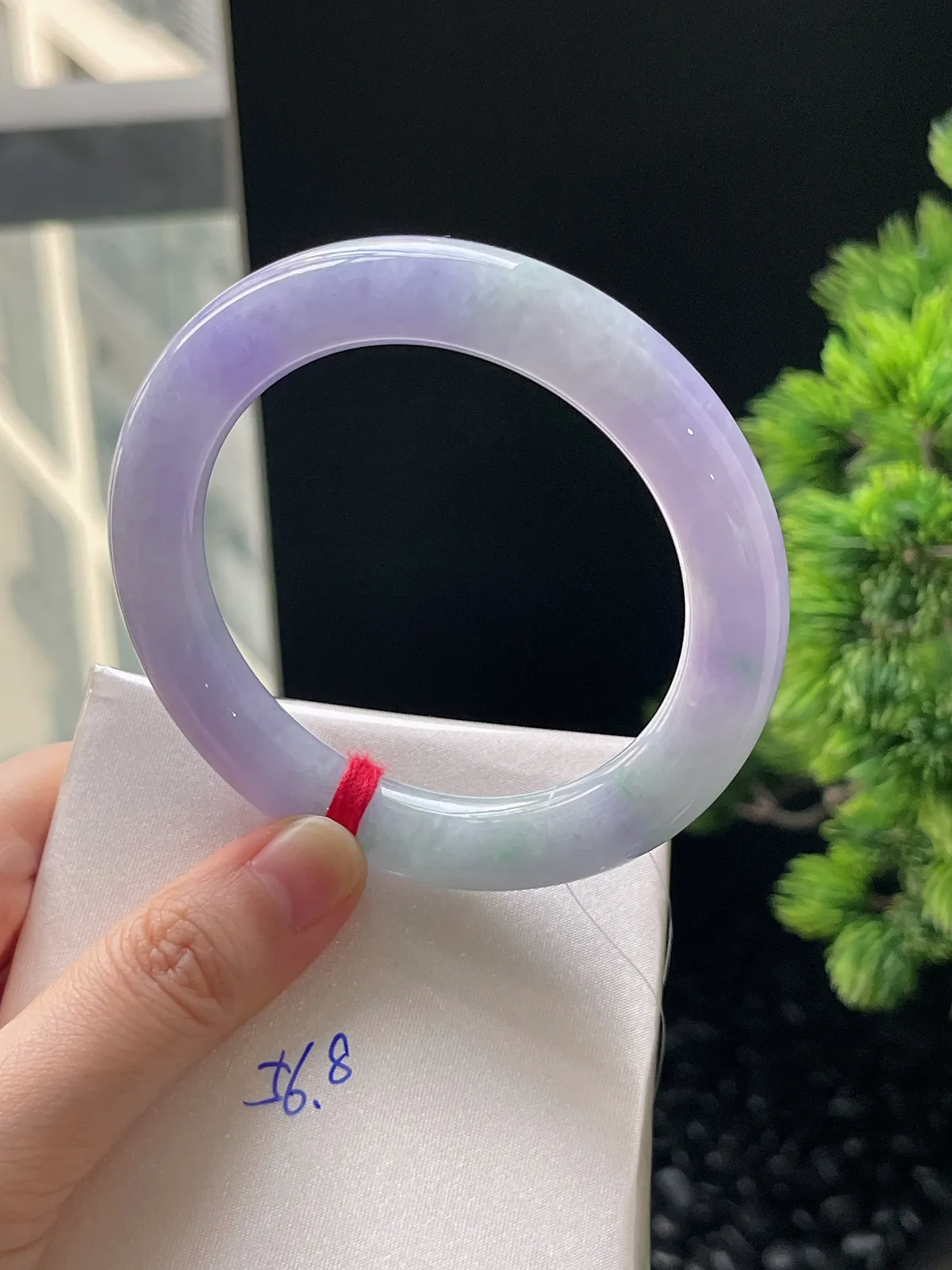 圆条56，翡翠春彩手镯