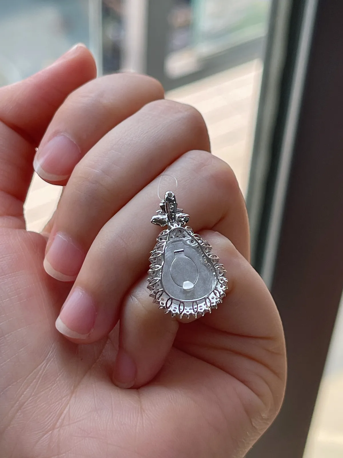 18k金翡翠冰糯种满绿葫芦吊坠