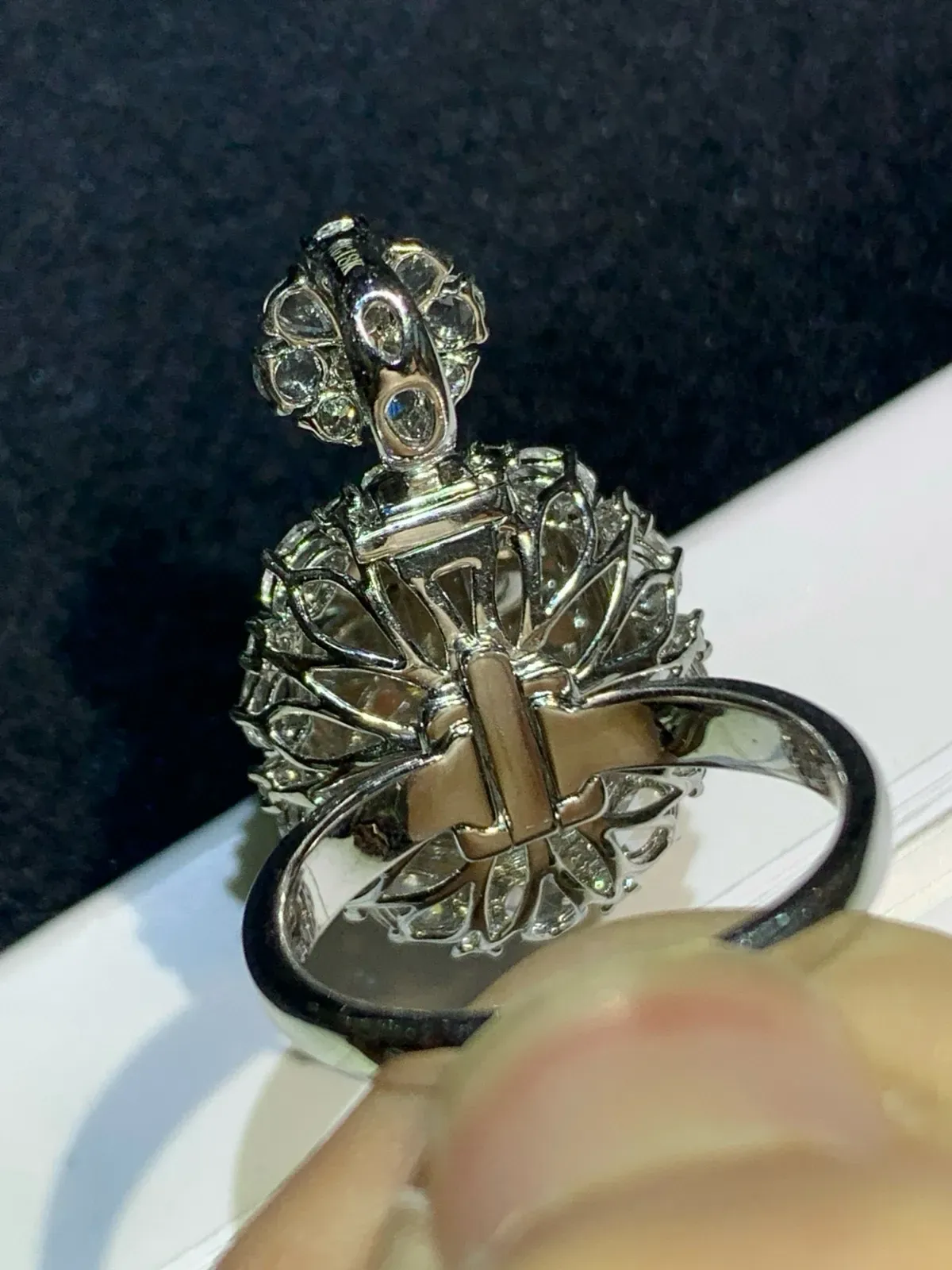 ️ 高冰满绿蛋面吊坠戒指两用