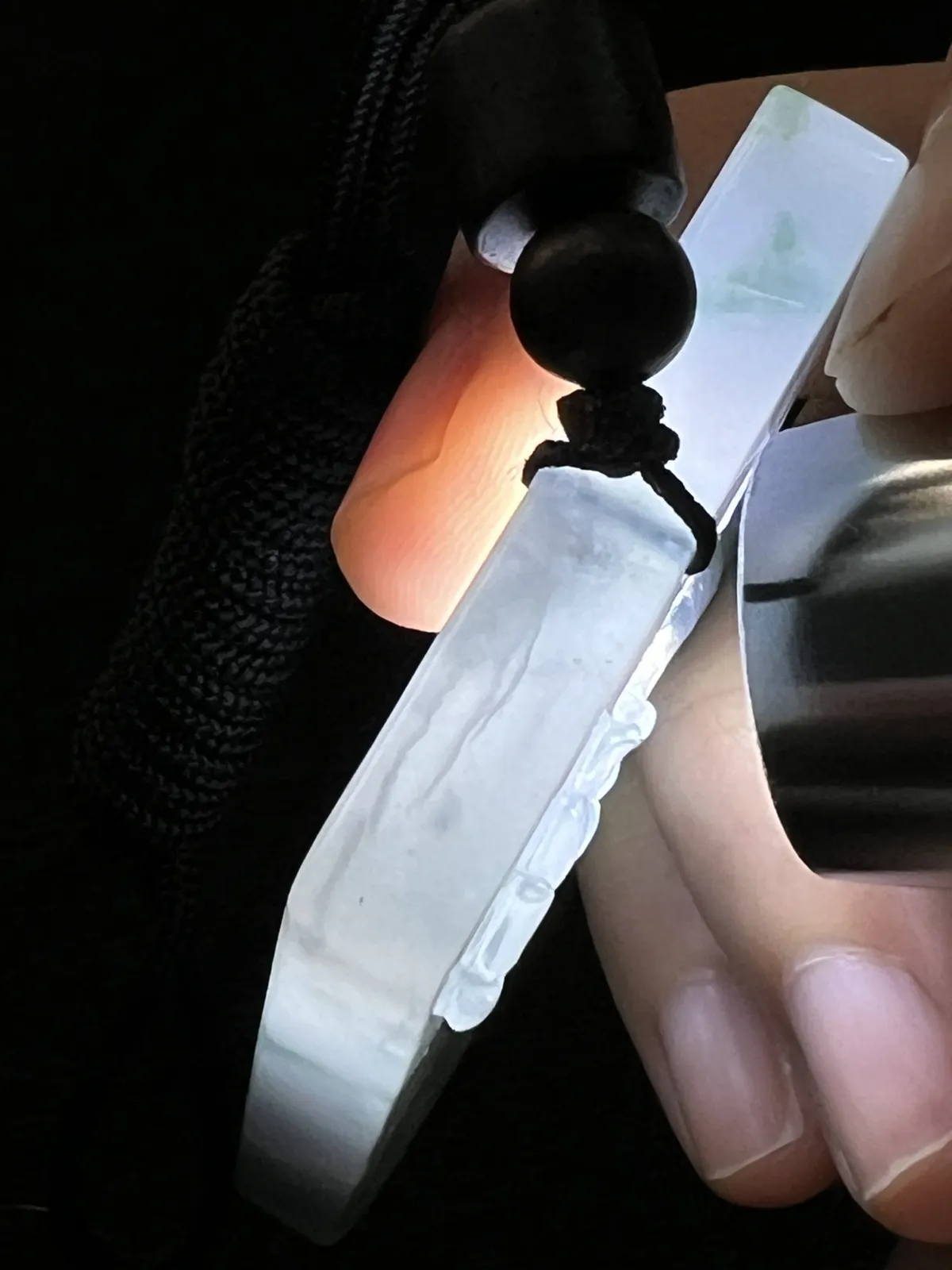 翡翠冰种飘花意境挂坠