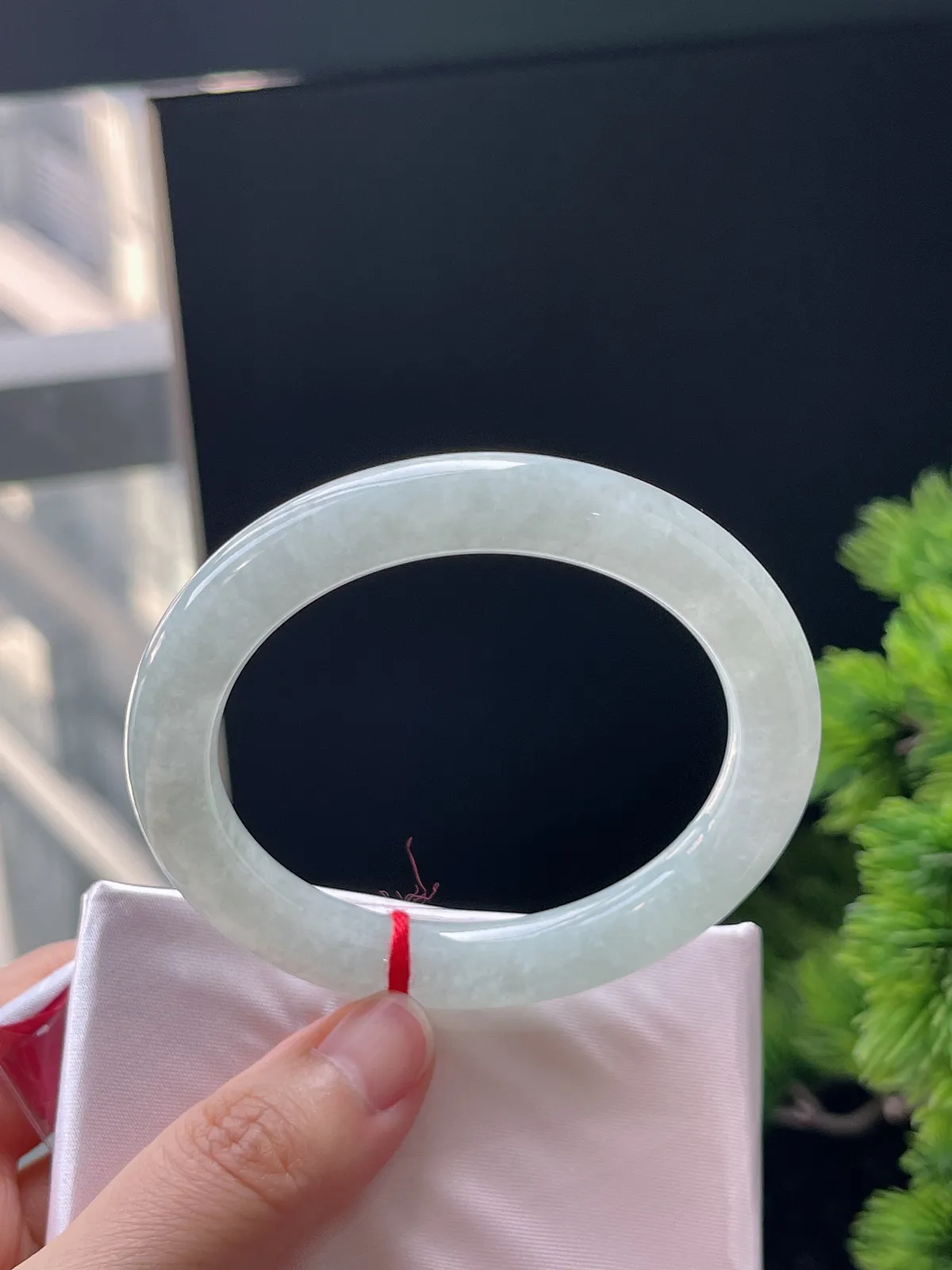 圆镯53.2圈口，翡翠手镯