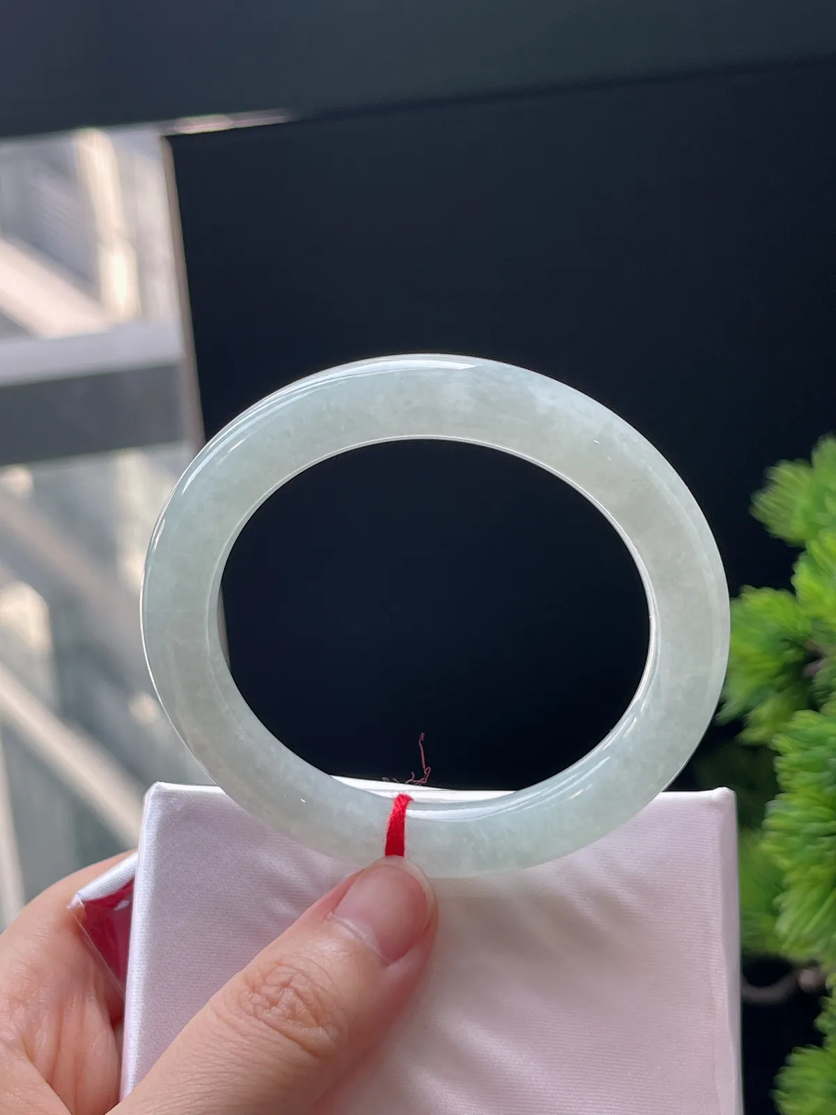 圆镯53.2圈口，翡翠手镯