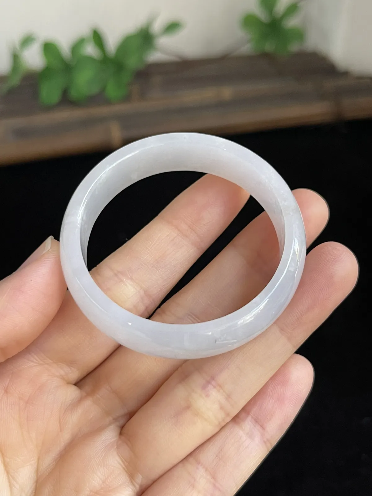 正圈42.3圈口，翡翠手镯