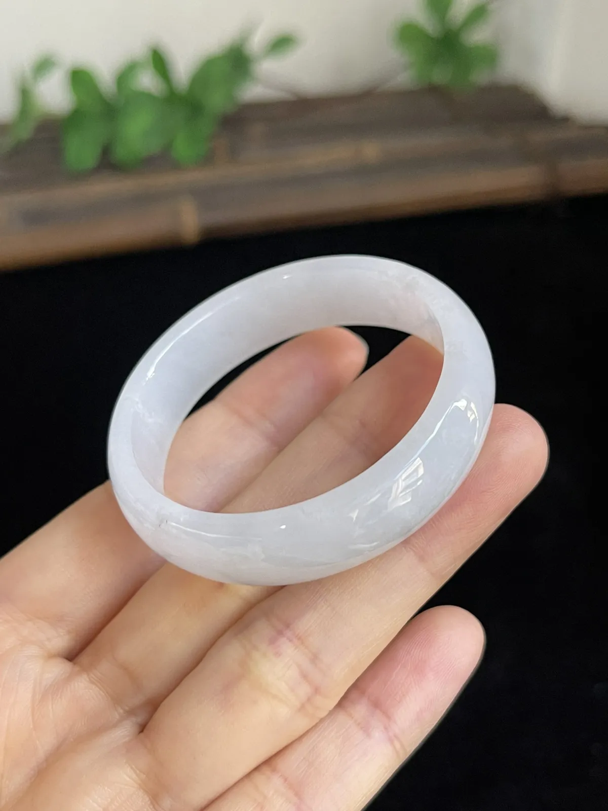 正圈42.3圈口，翡翠手镯