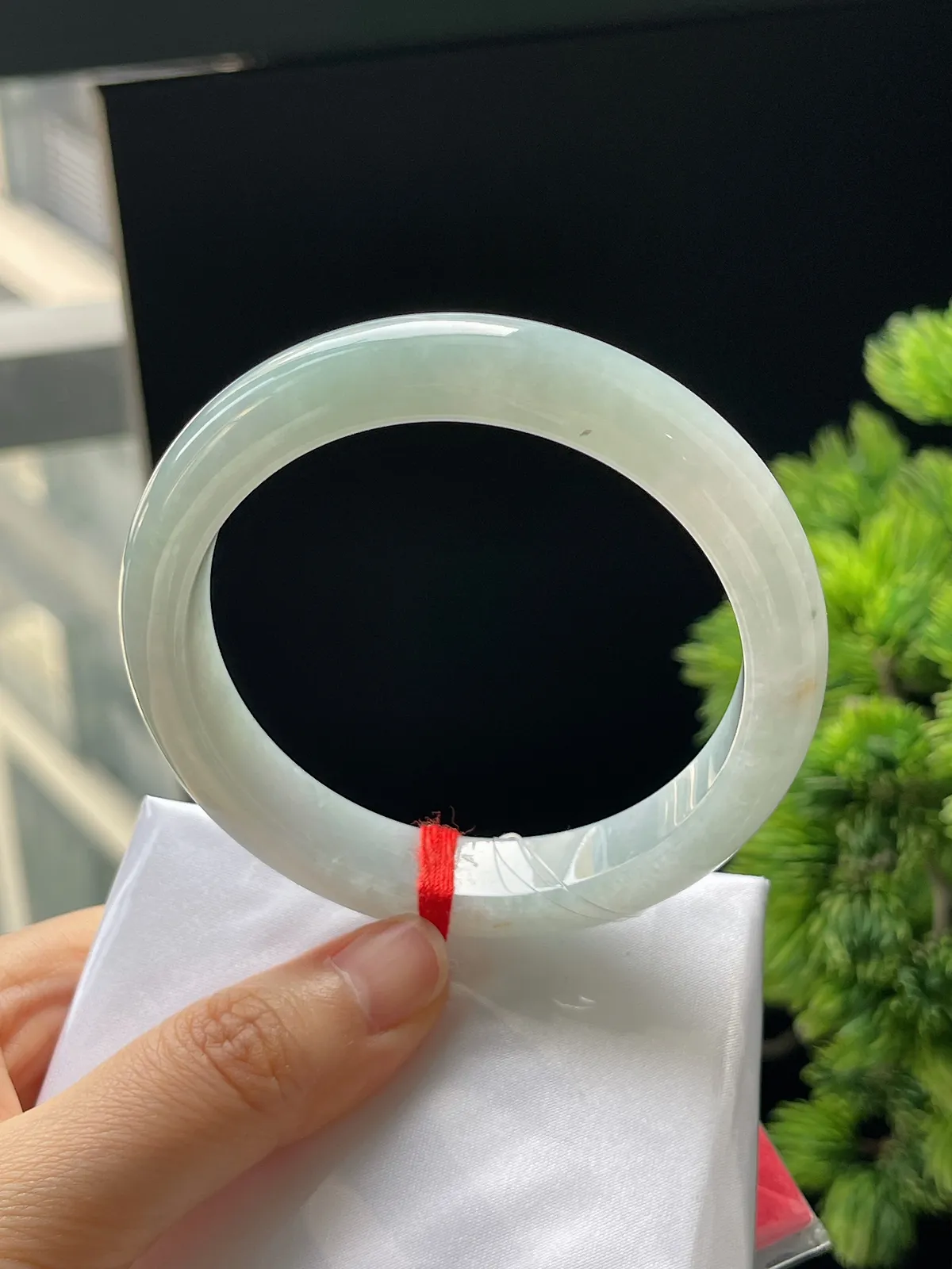 正圈57.7圈口，翡翠手镯