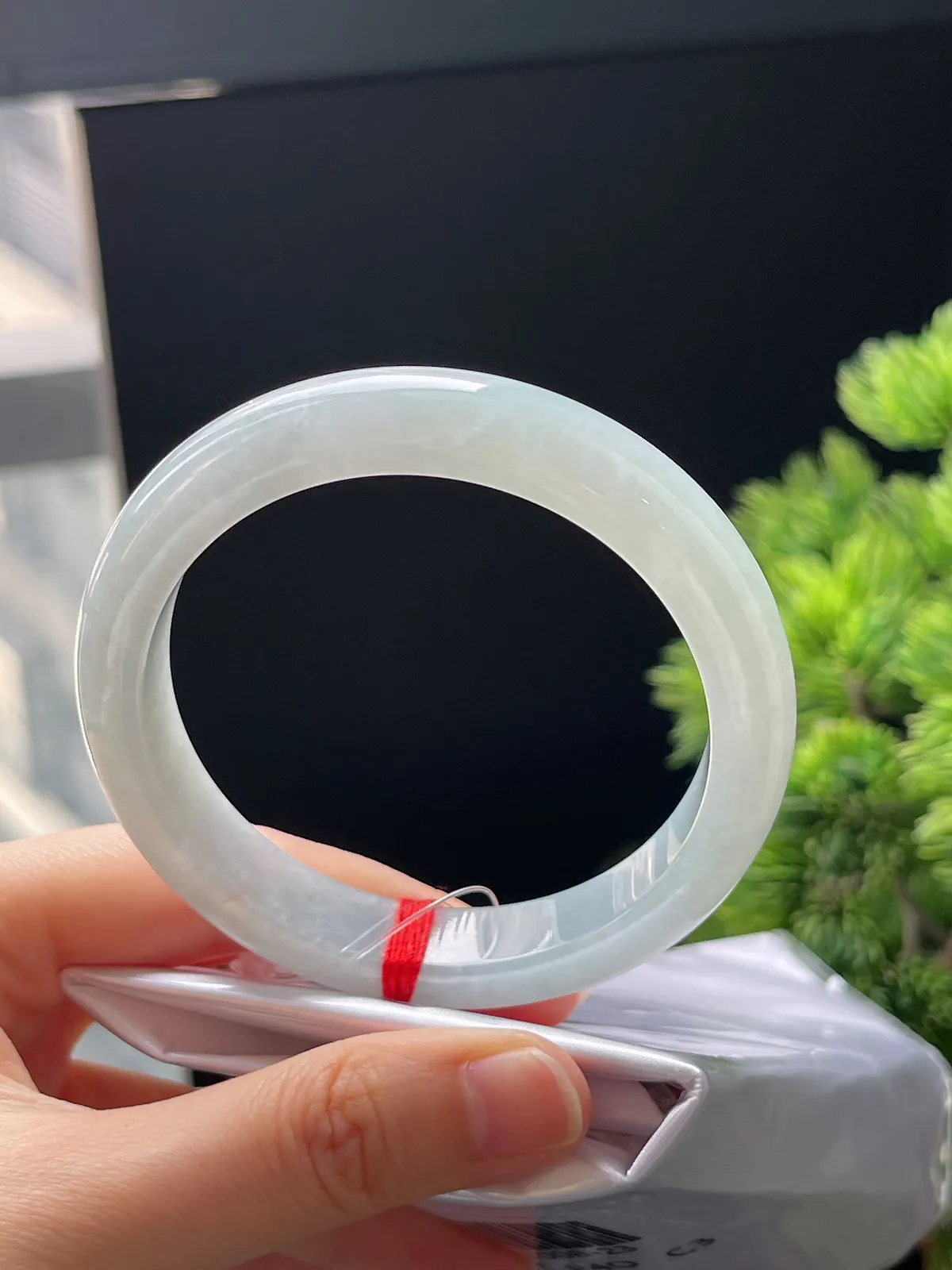 正圈57.7圈口，翡翠手镯