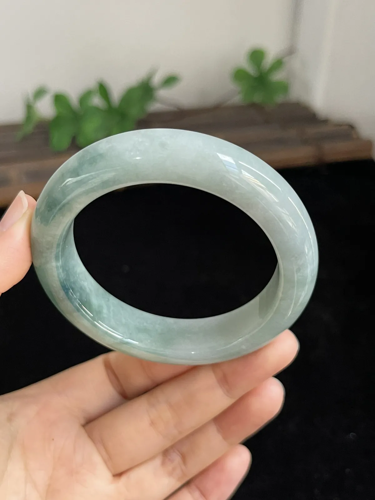 正圈53.7圈口，翡翠手镯