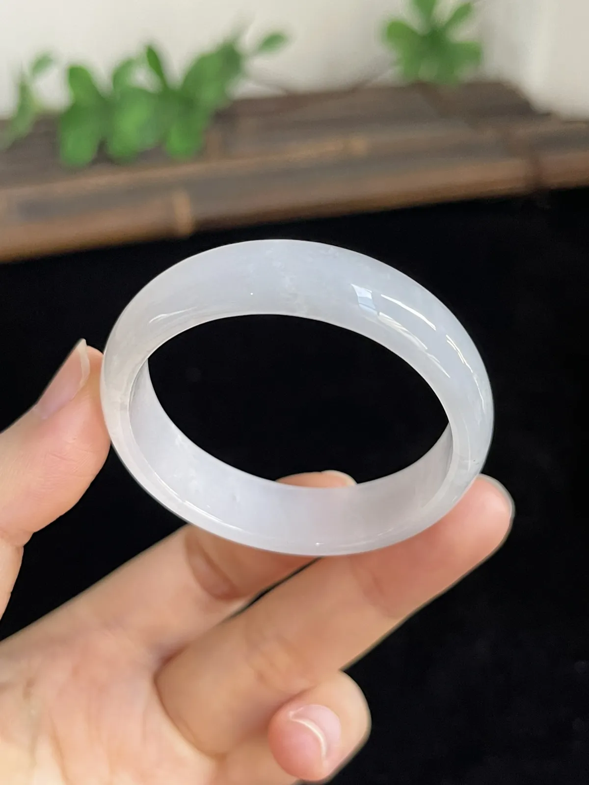 正圈42.3圈口，翡翠手镯