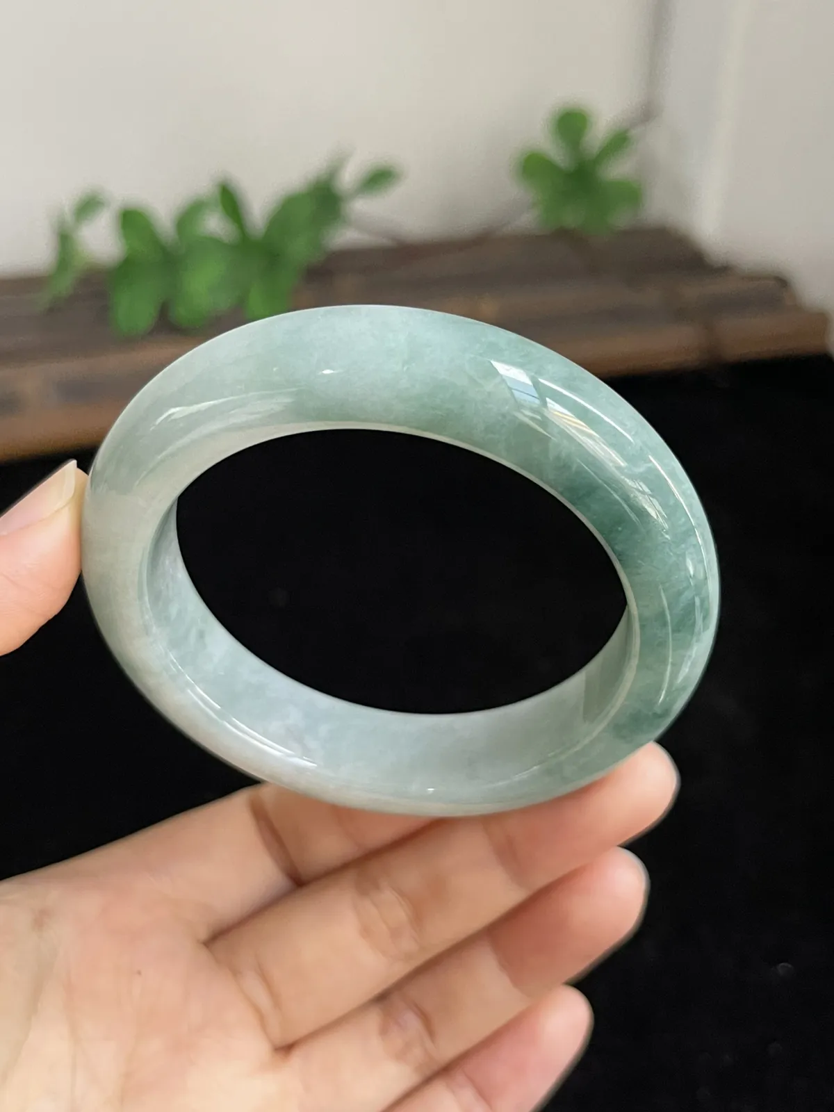 正圈53.7圈口，翡翠手镯