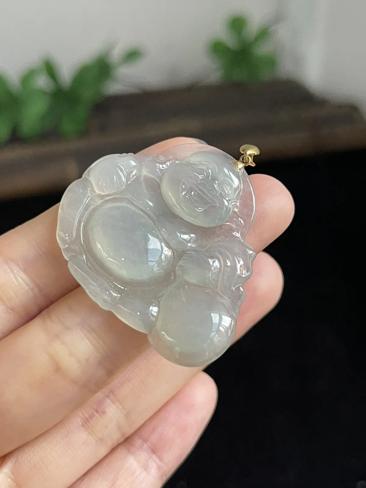 翡翠佛，印记：G18K