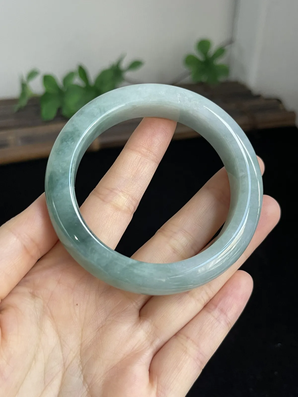 正圈53.7圈口，翡翠手镯