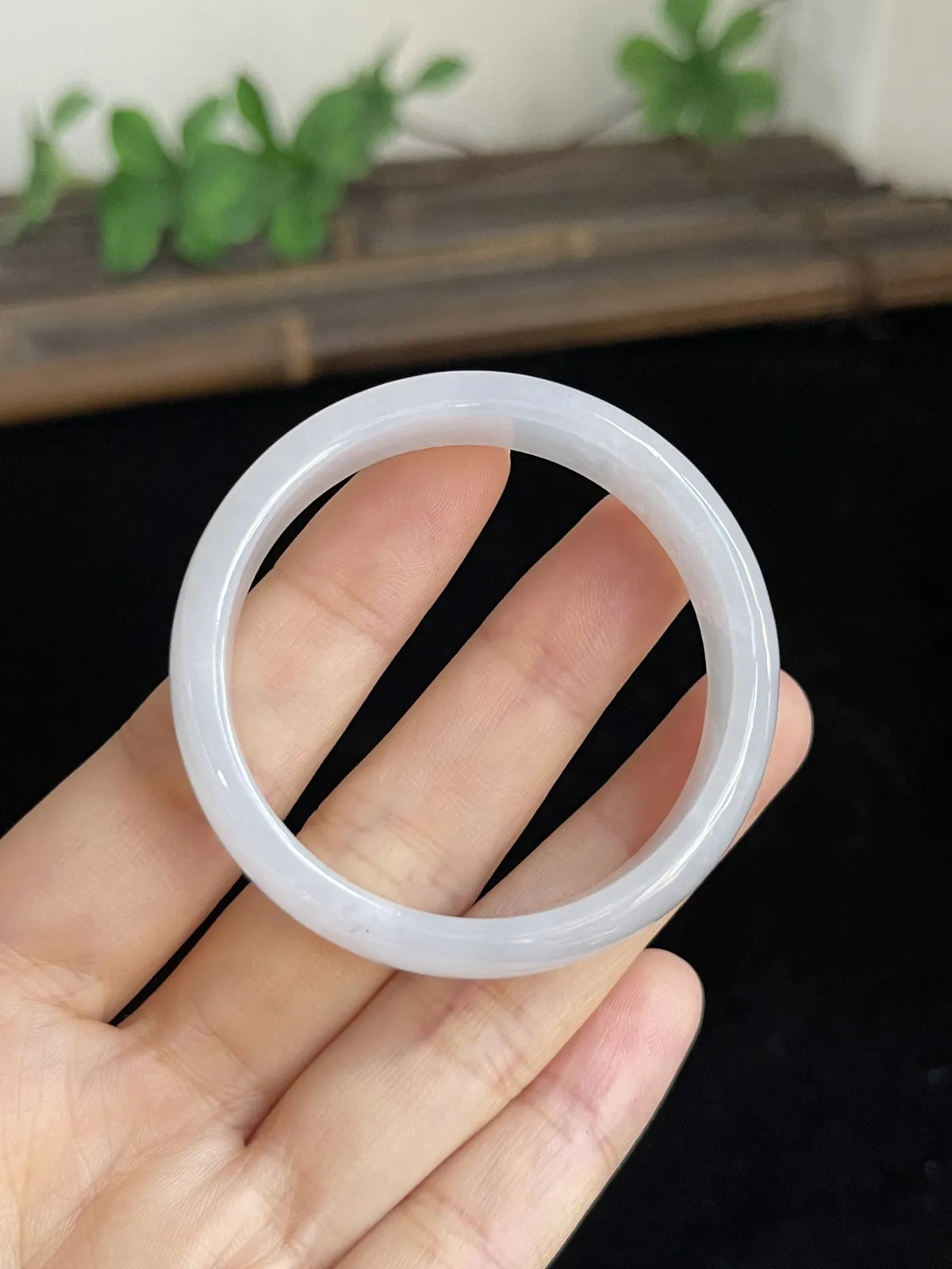 正圈42.3圈口，翡翠手镯