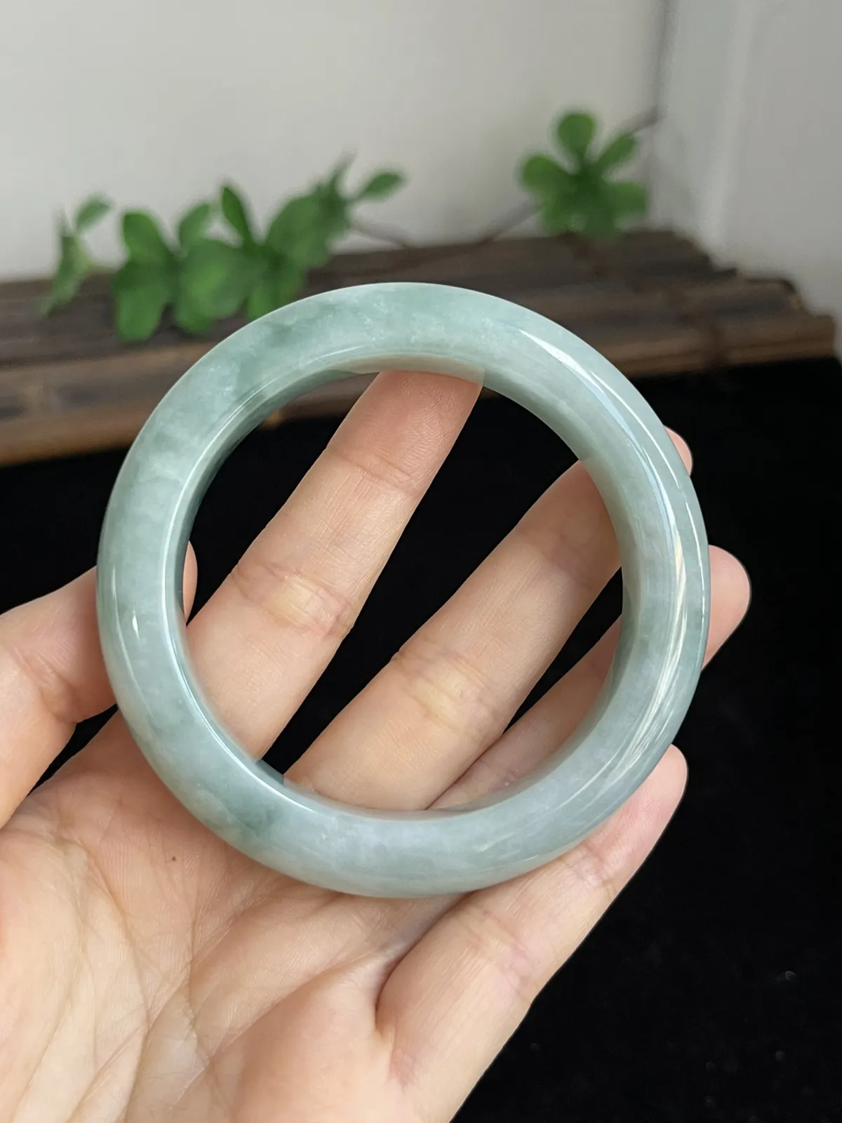 正圈53.7圈口，翡翠手镯