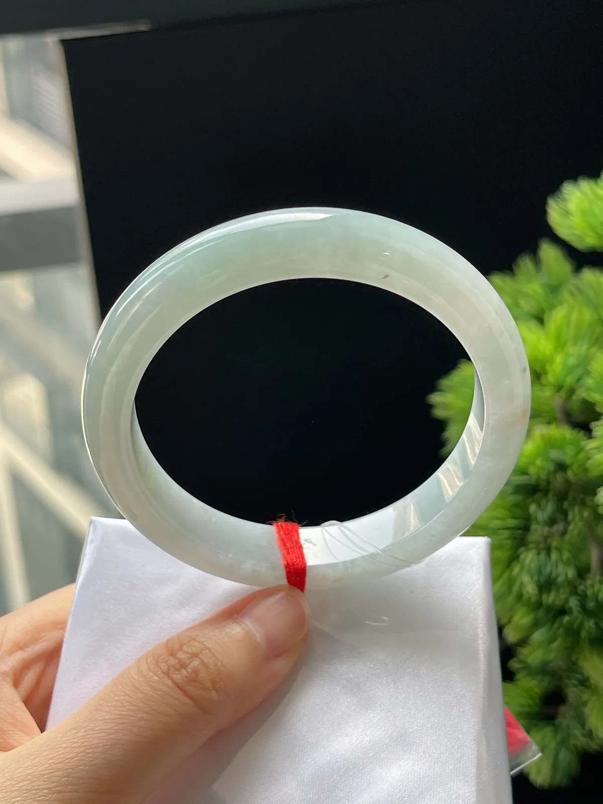 正圈57.7圈口，翡翠手镯