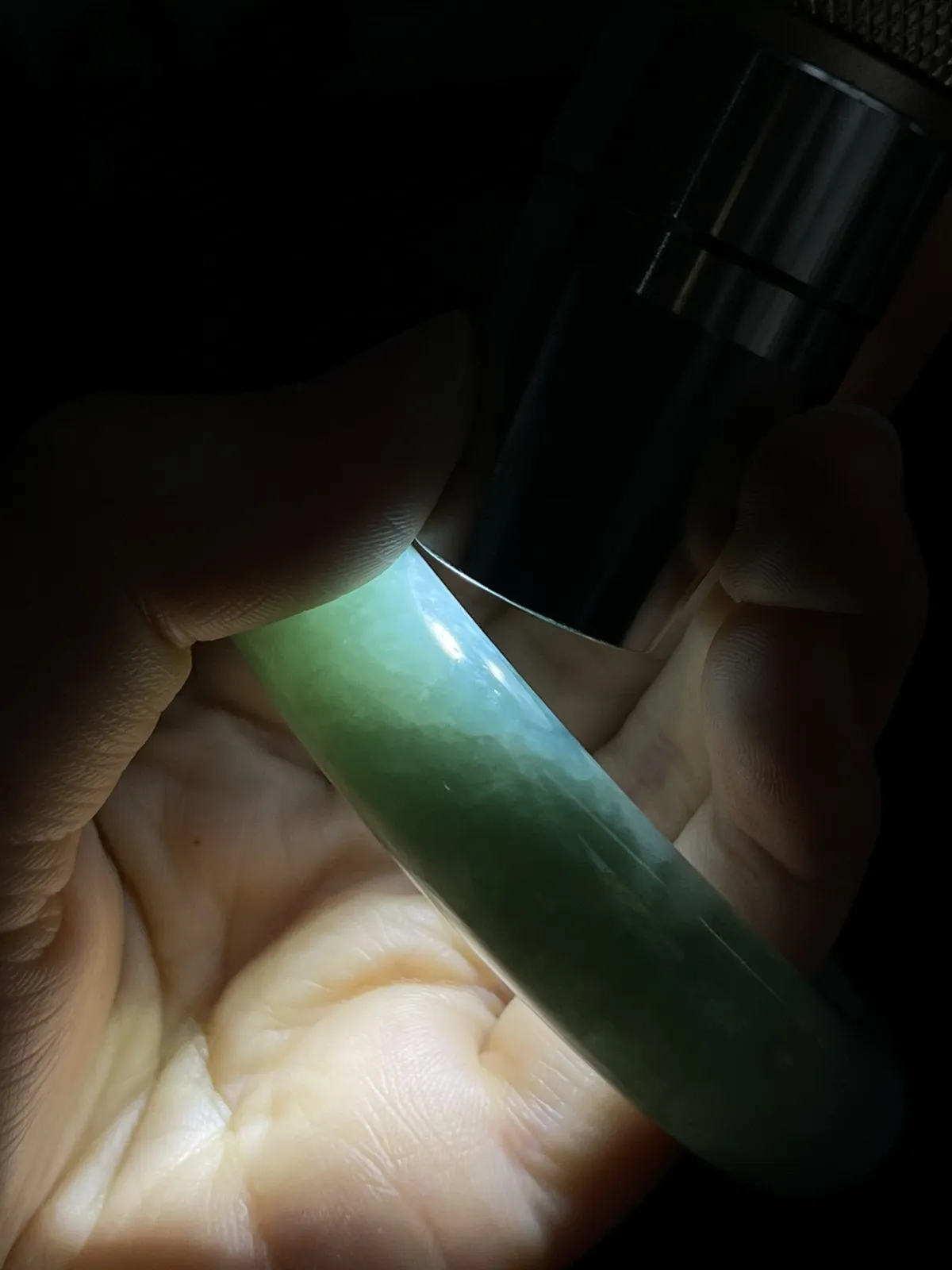 正圈53.7圈口，翡翠手镯