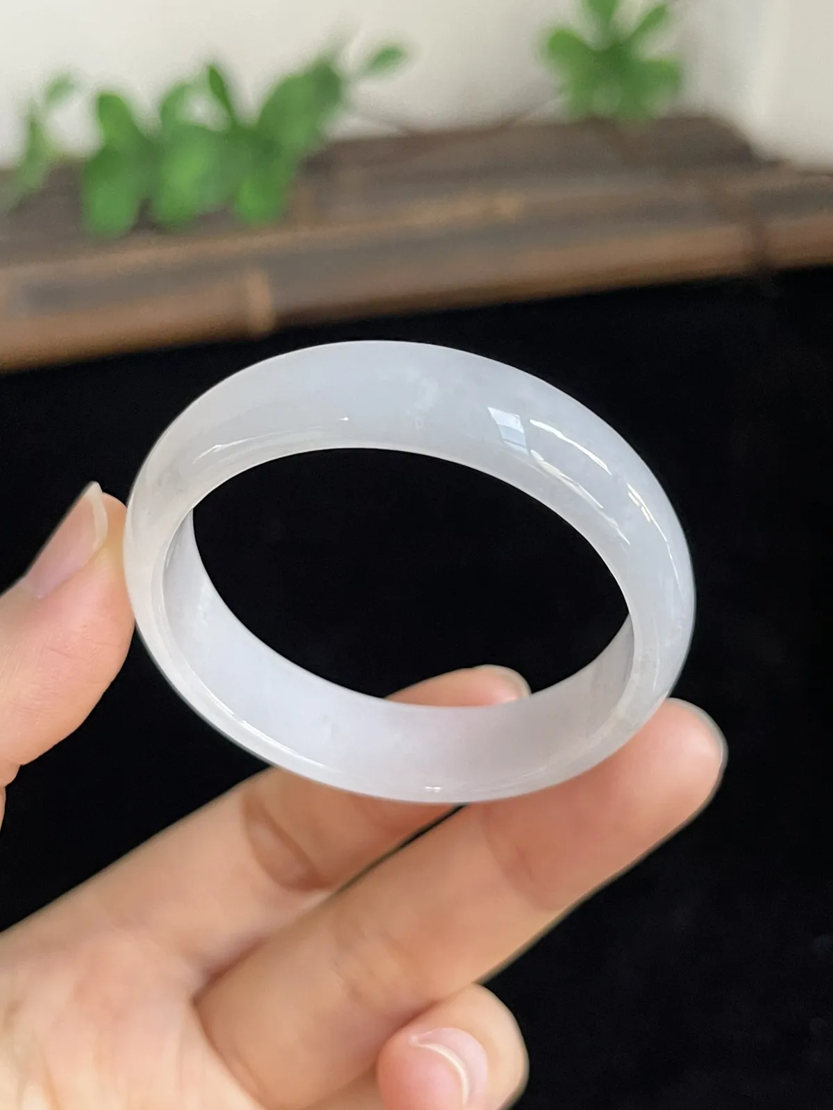 正圈42.3圈口，翡翠手镯