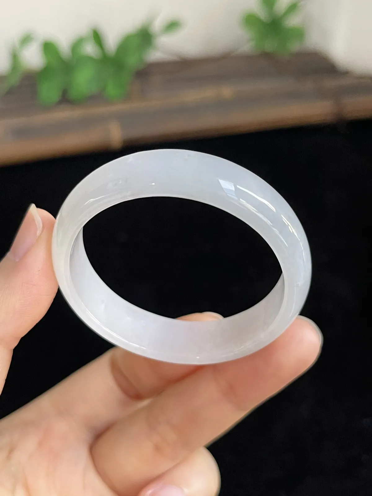 正圈42.3圈口，翡翠手镯