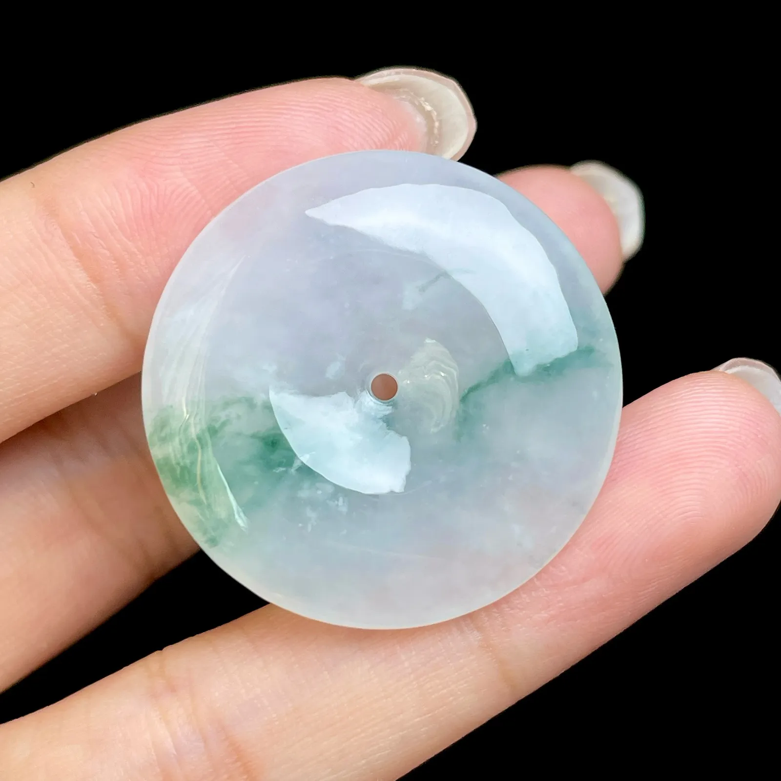 冰飘花大平安扣