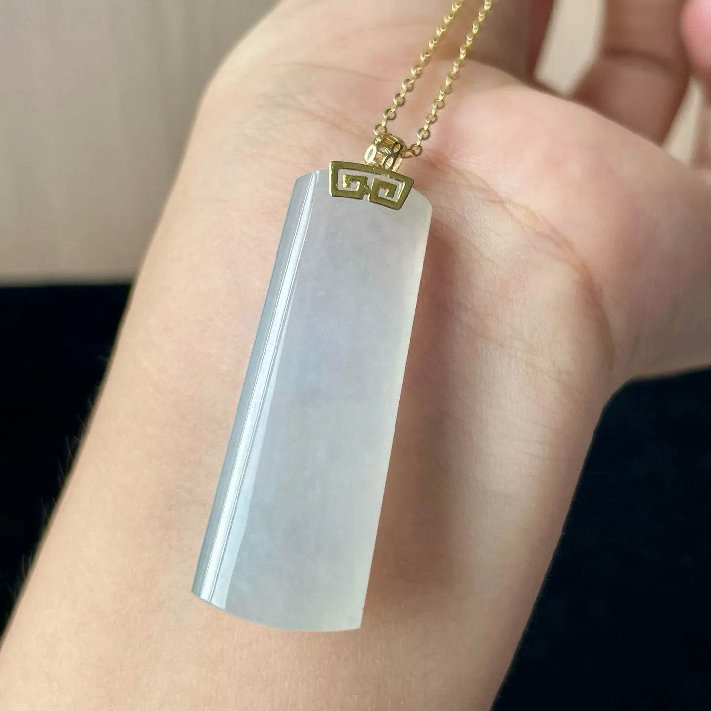 🧊金镶-高冰种无事牌