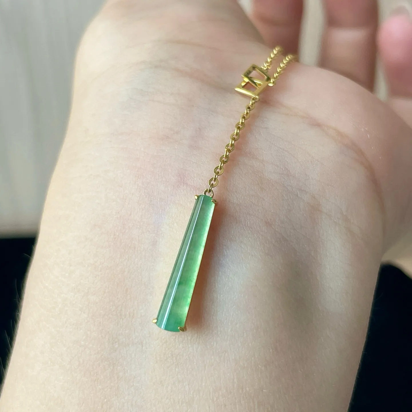 金镶-冰甜绿起光圆柱