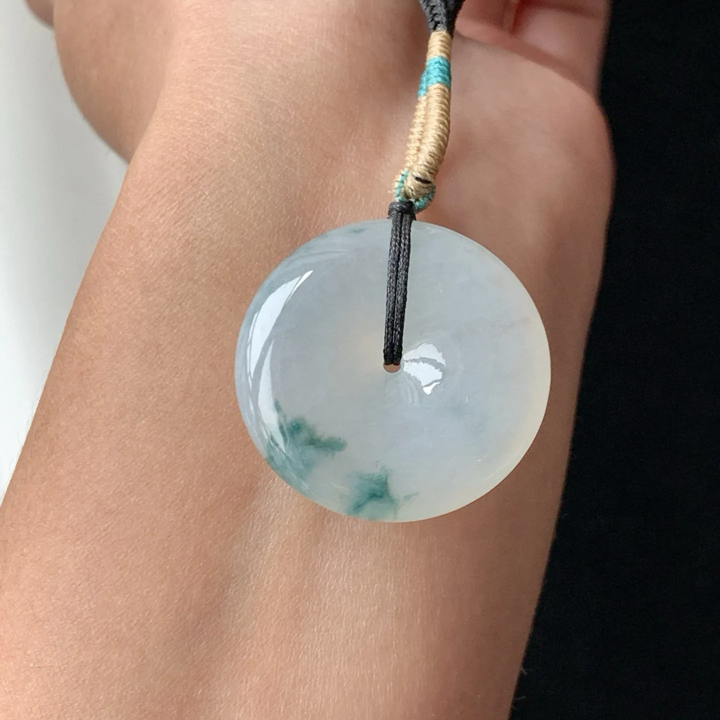 高冰飘花平安扣