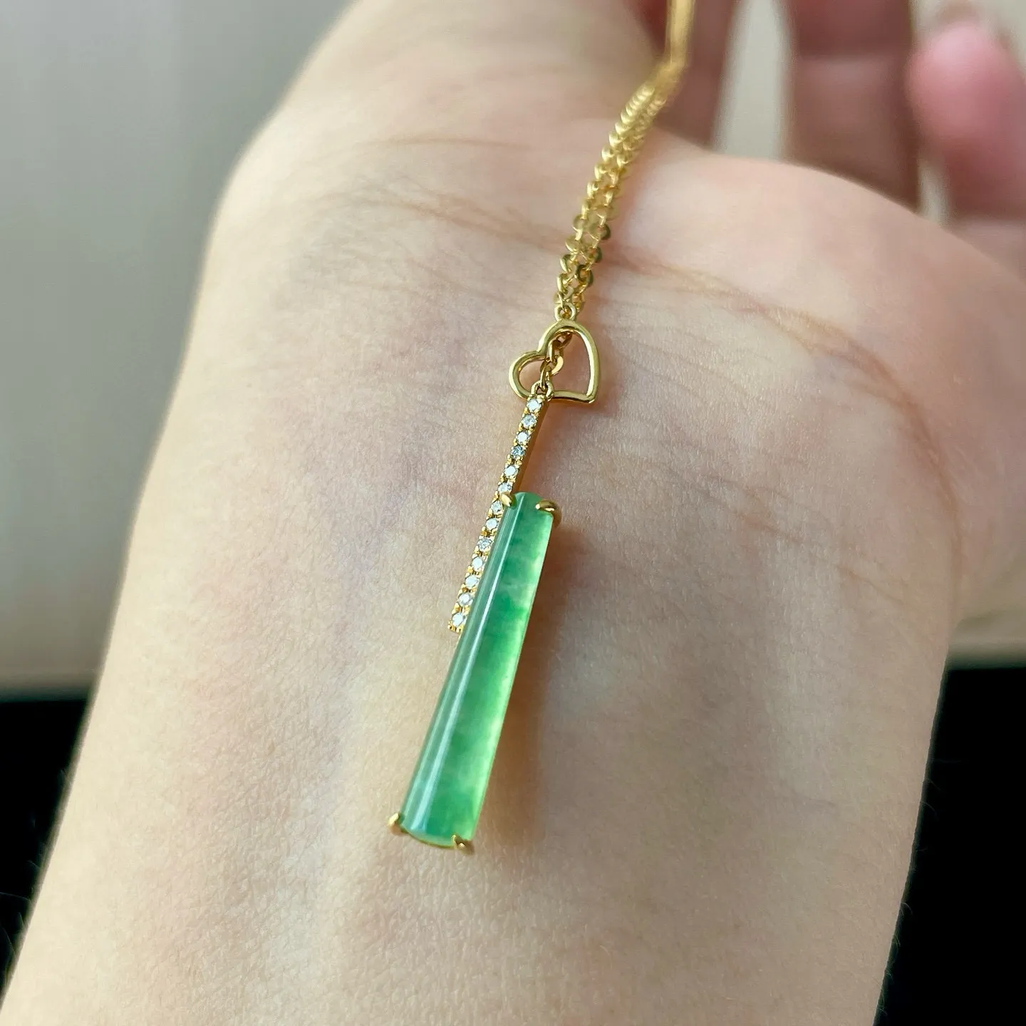 金镶-冰甜绿起光圆柱