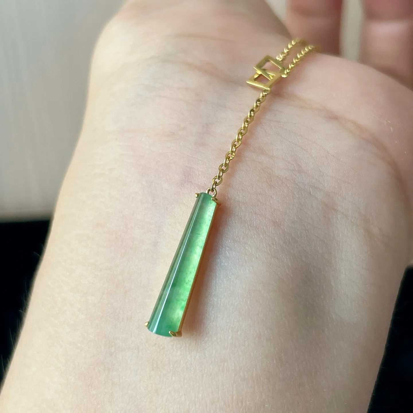 金镶-冰甜绿起光圆柱