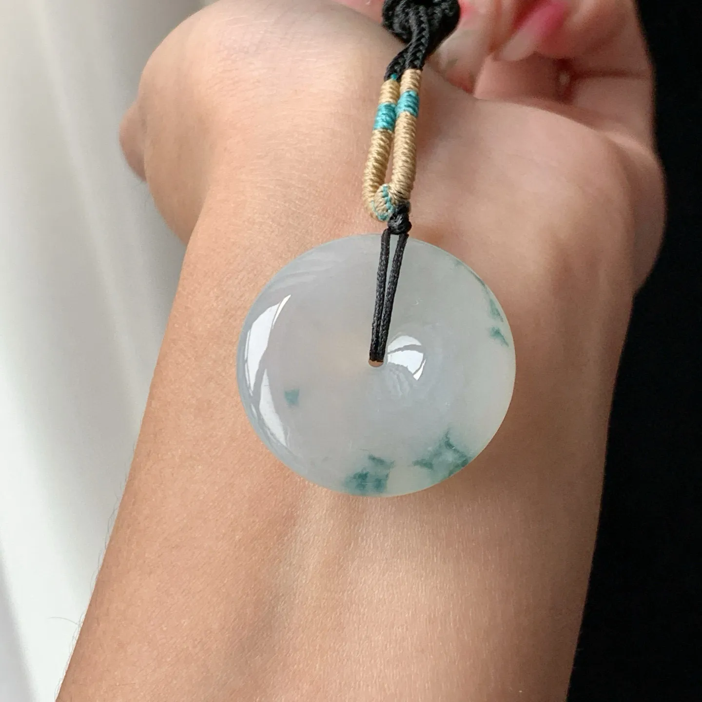 高冰飘花平安扣