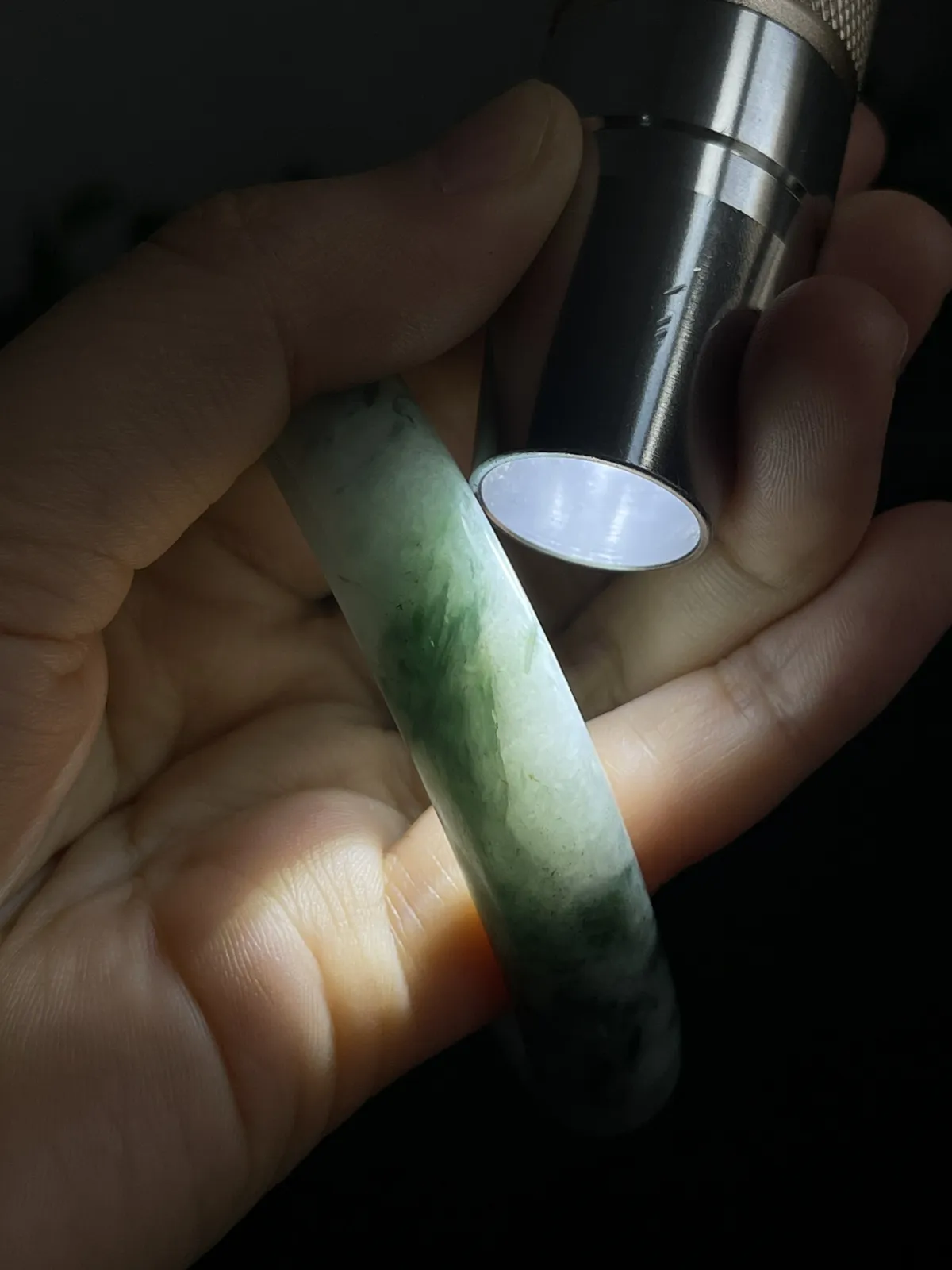 正圈57.5圈口，翡翠手镯