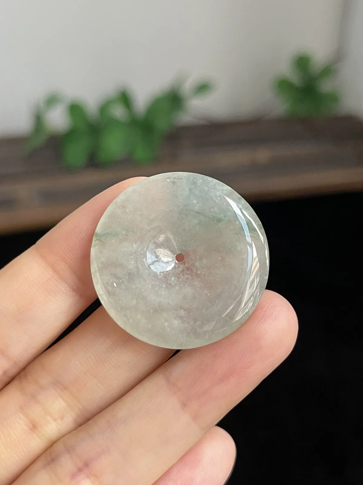 翡翠冰糯种平安扣