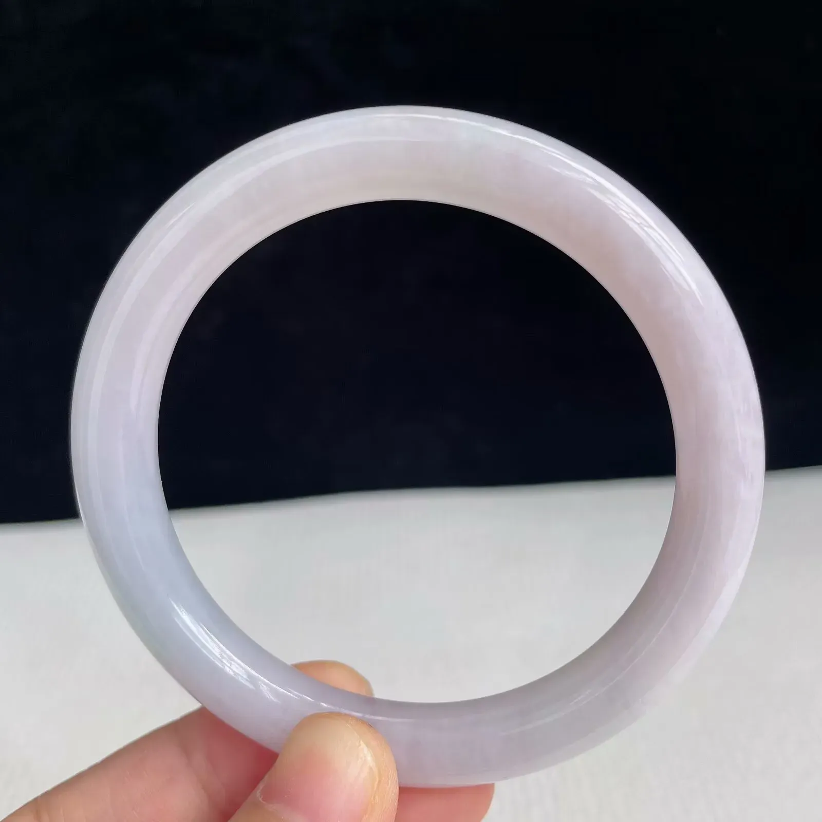 55圈好种水玉石天然翡翠水润有种有色手镯41.38g