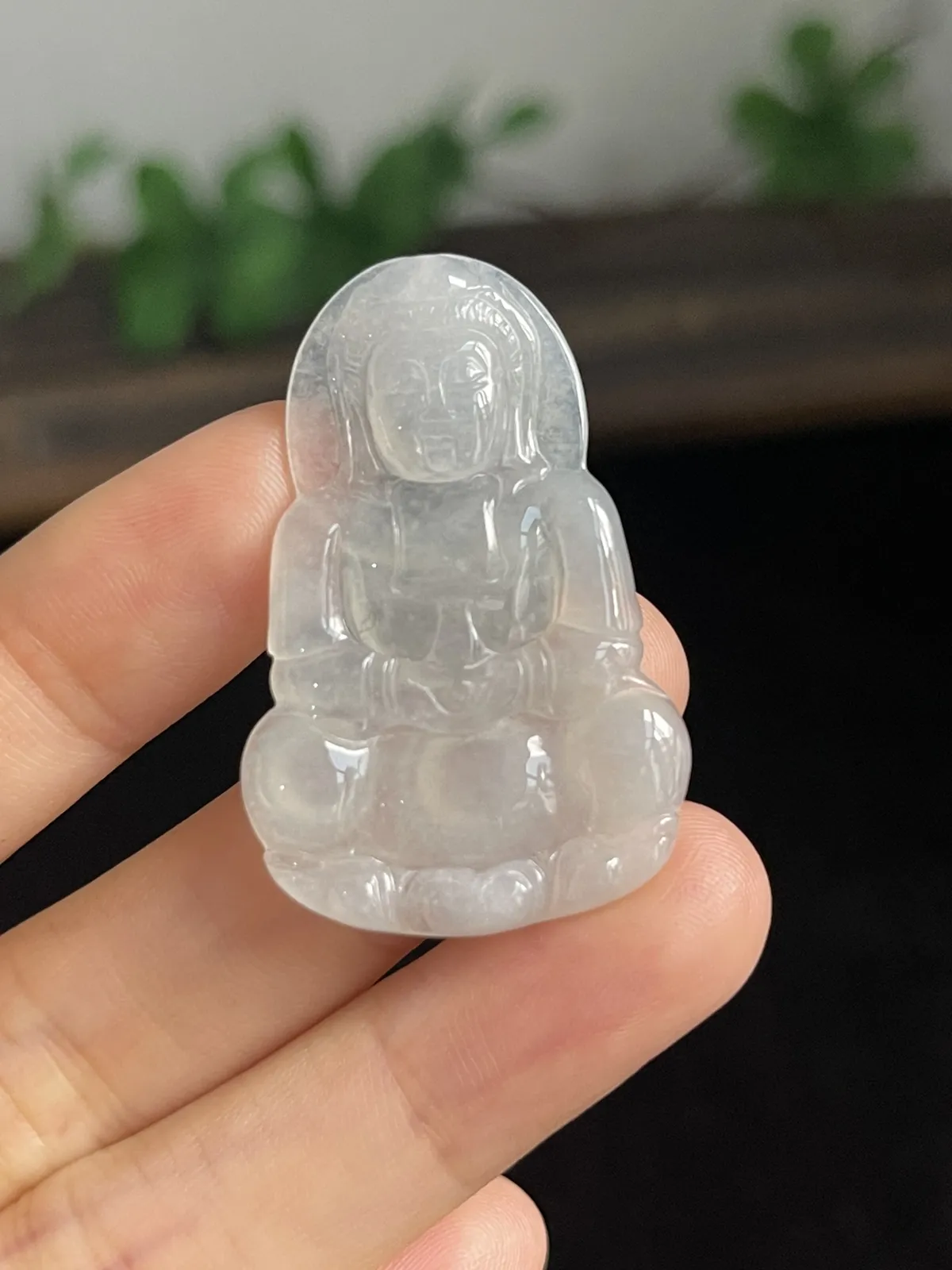 翡翠冰糯种吊坠