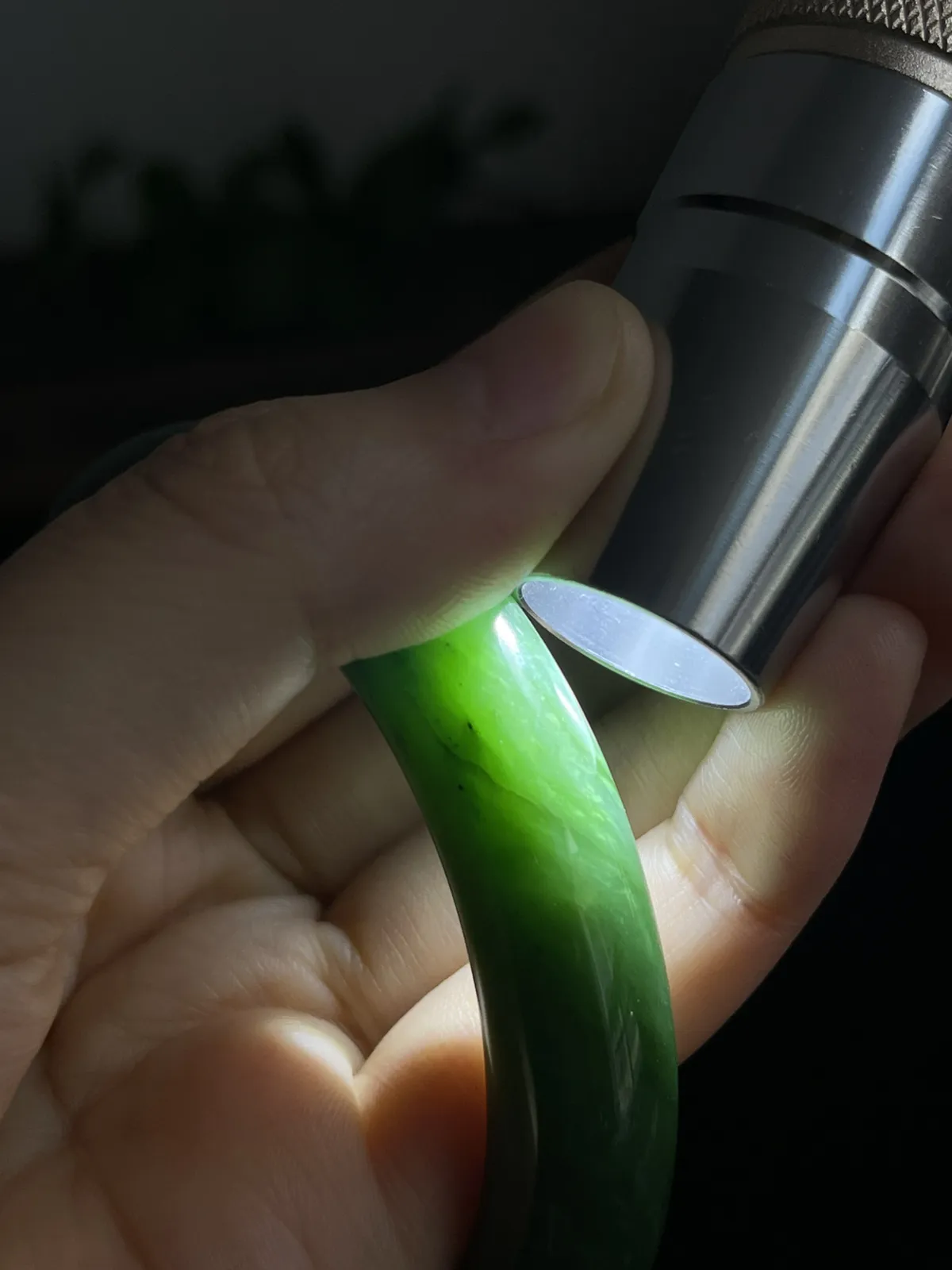 正圈56.2圈口，和田玉（碧玉）手镯