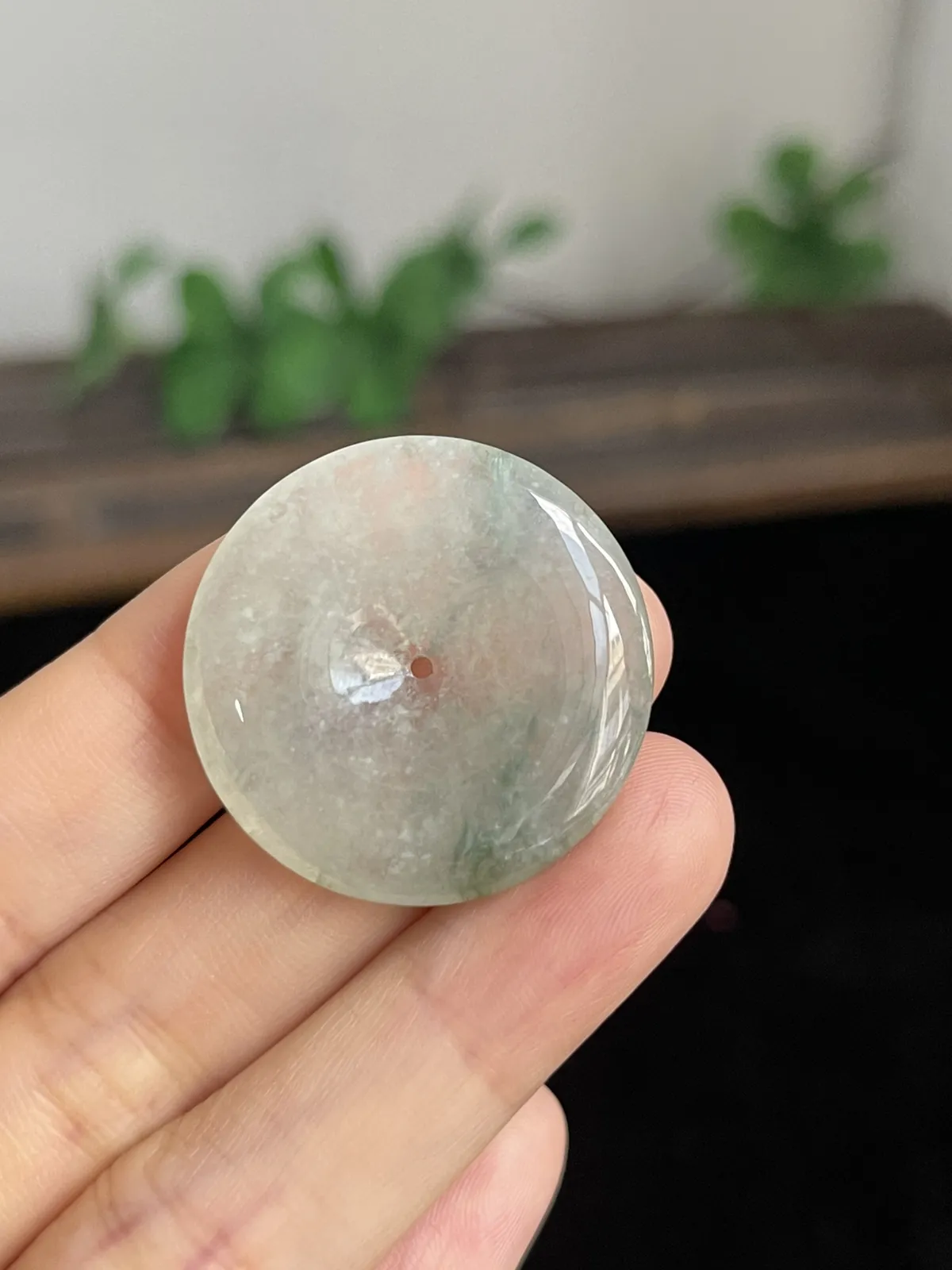 翡翠冰糯种平安扣