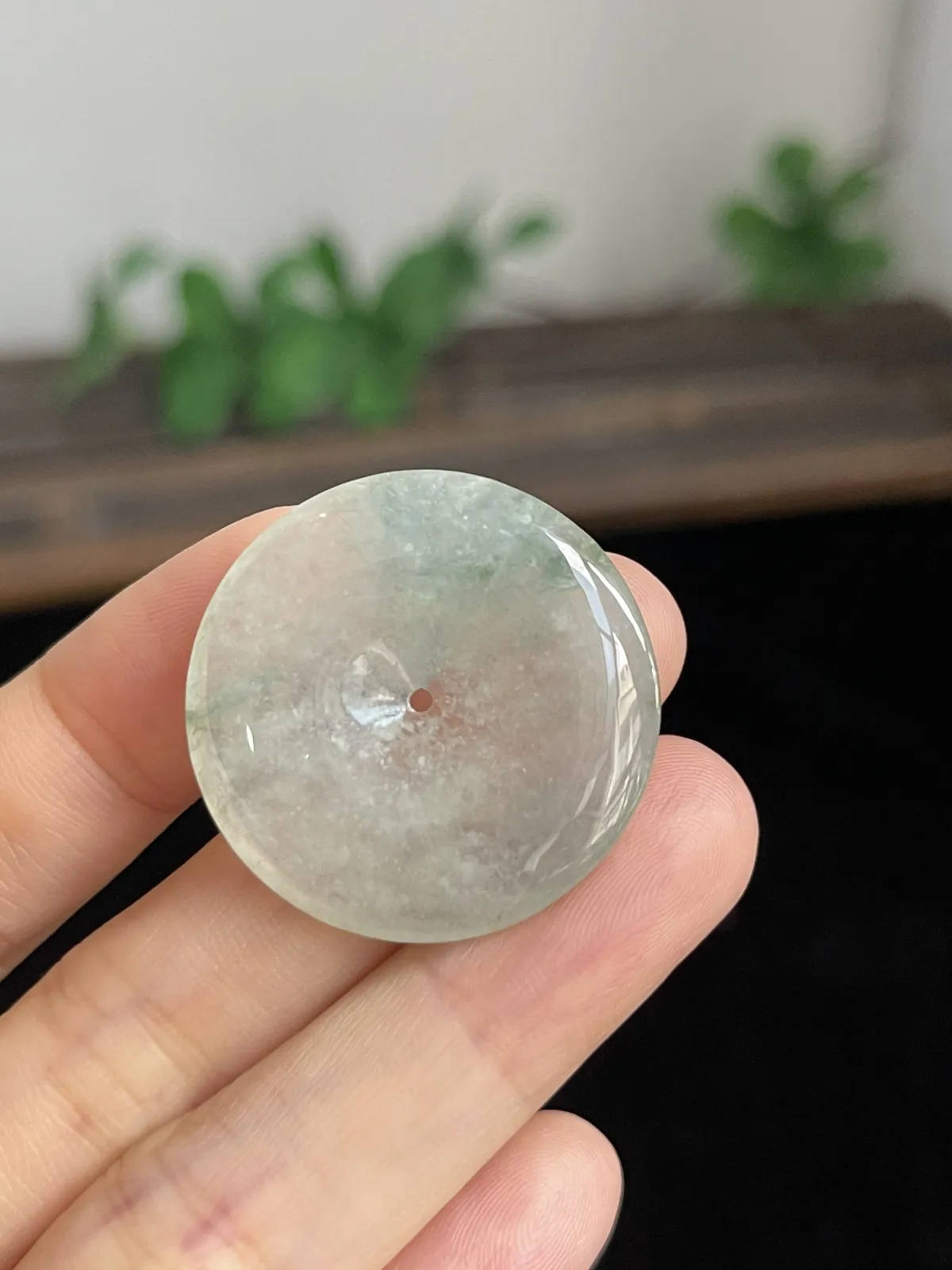 翡翠冰糯种平安扣