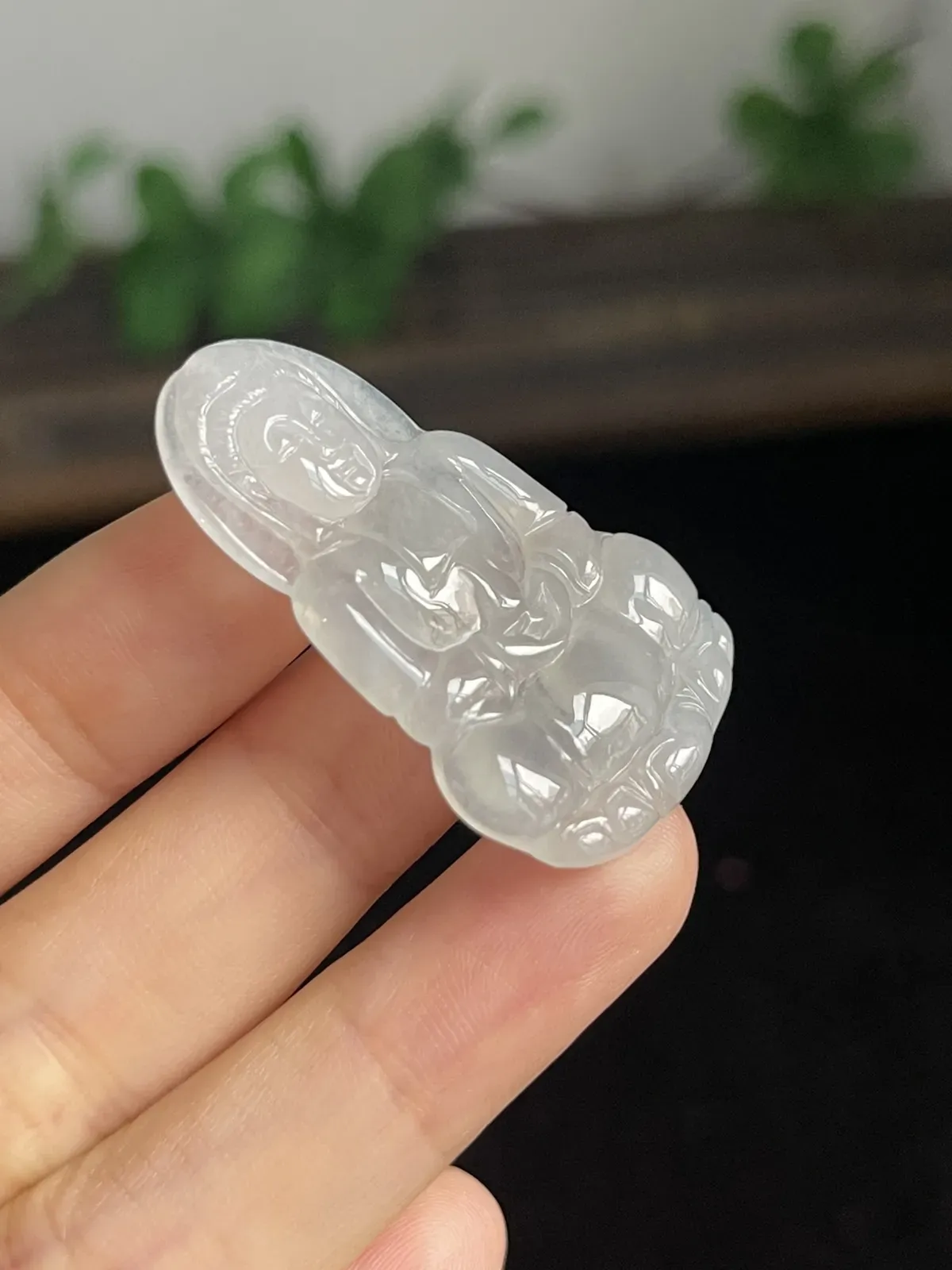 翡翠冰糯种吊坠