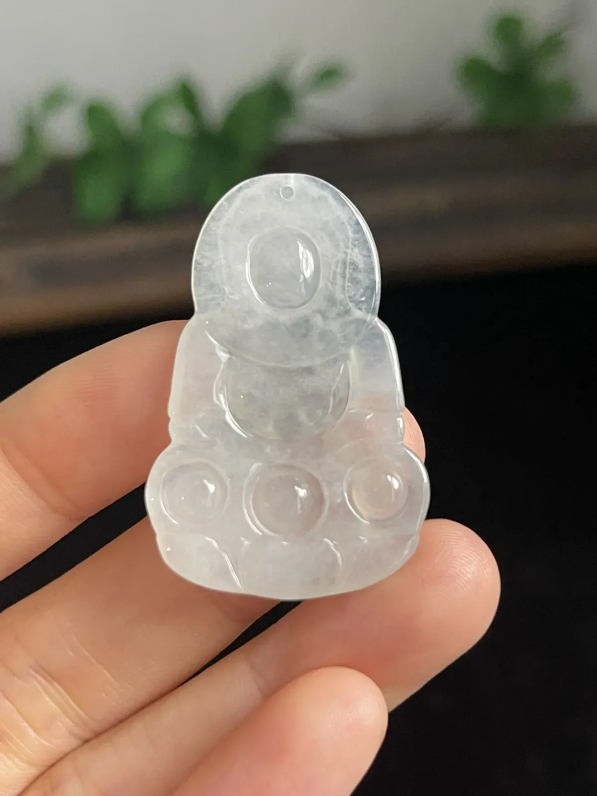 翡翠冰糯种吊坠