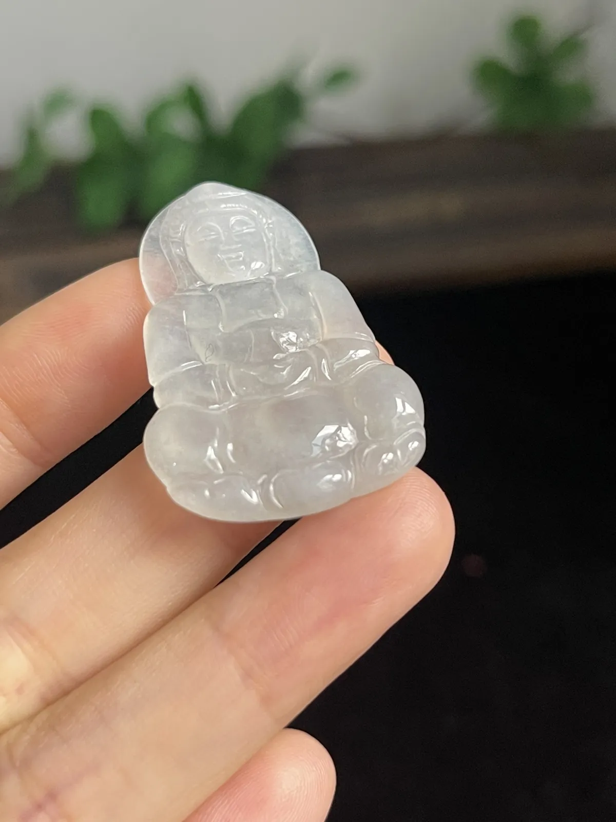 翡翠冰糯种吊坠