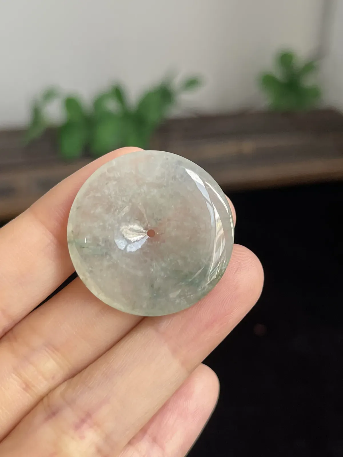 翡翠冰糯种平安扣