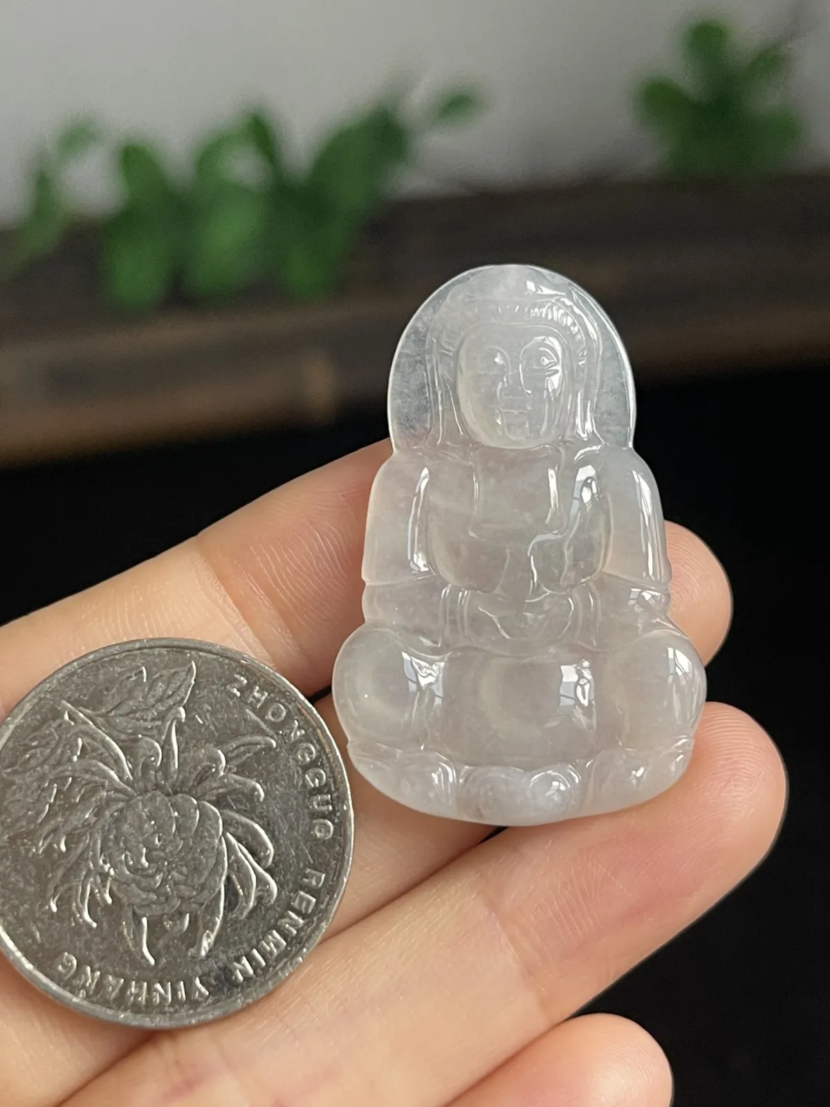 翡翠冰糯种吊坠