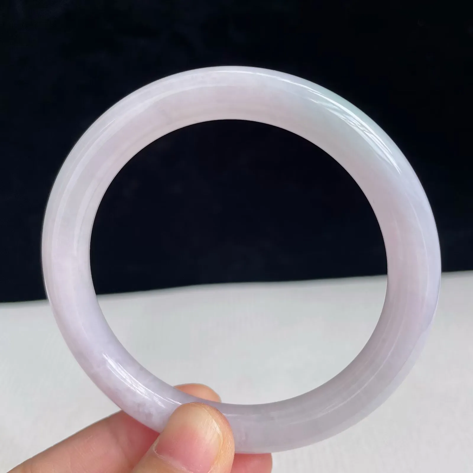 55圈好种水玉石天然翡翠水润有种有色手镯41.38g