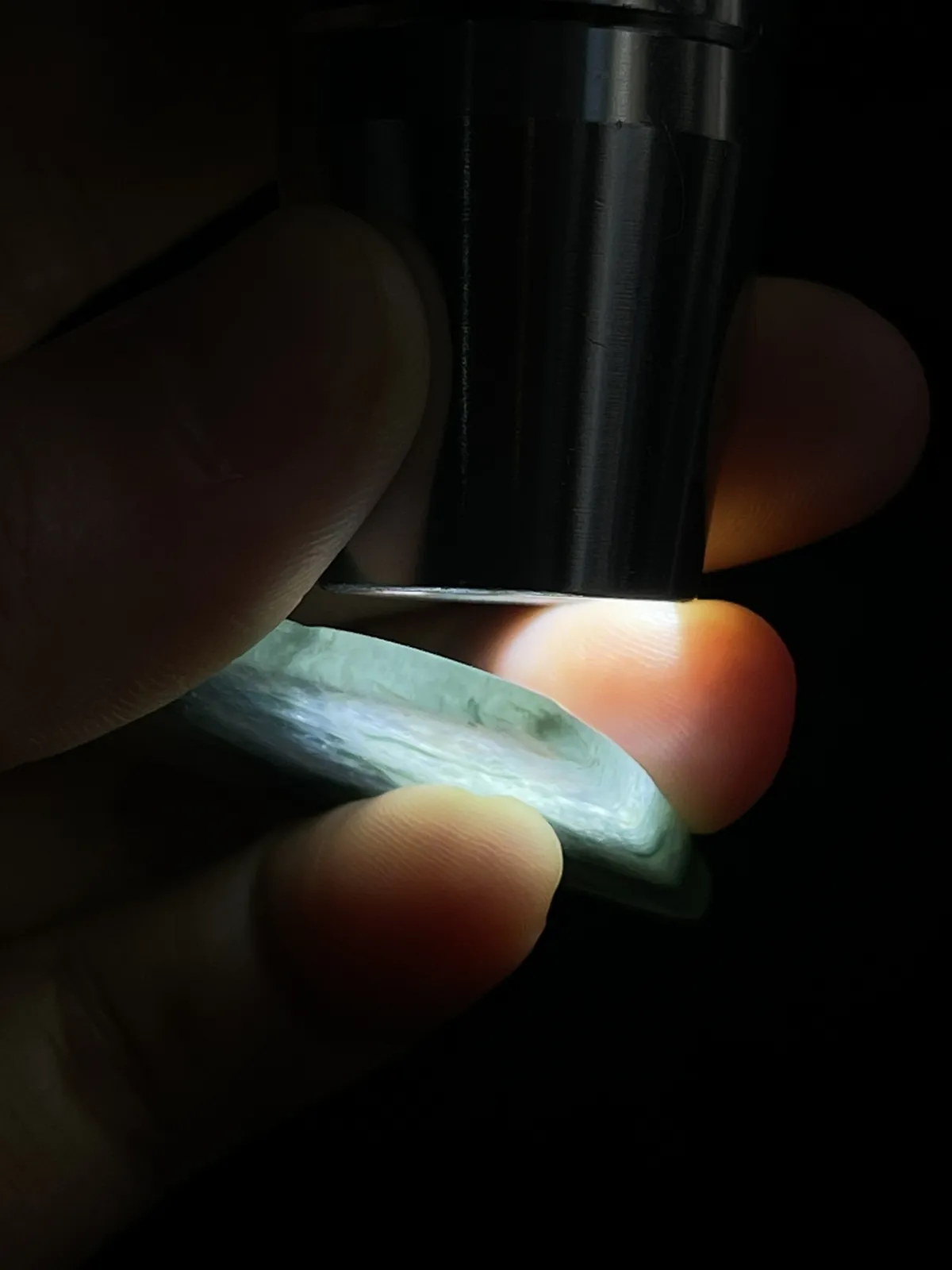 翡翠山水，印记：G18K